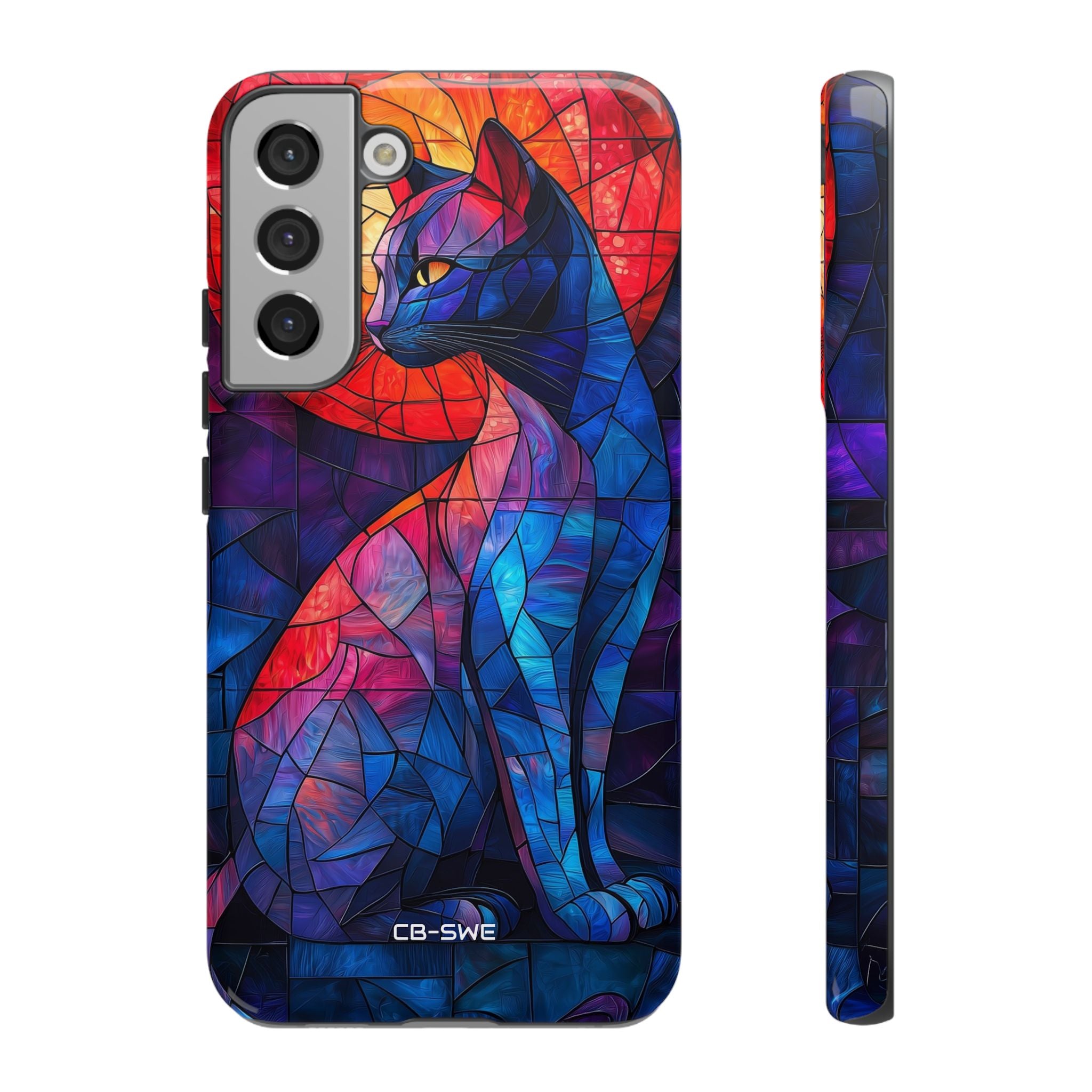 Cat Silhouettes Glow - Samsung Case