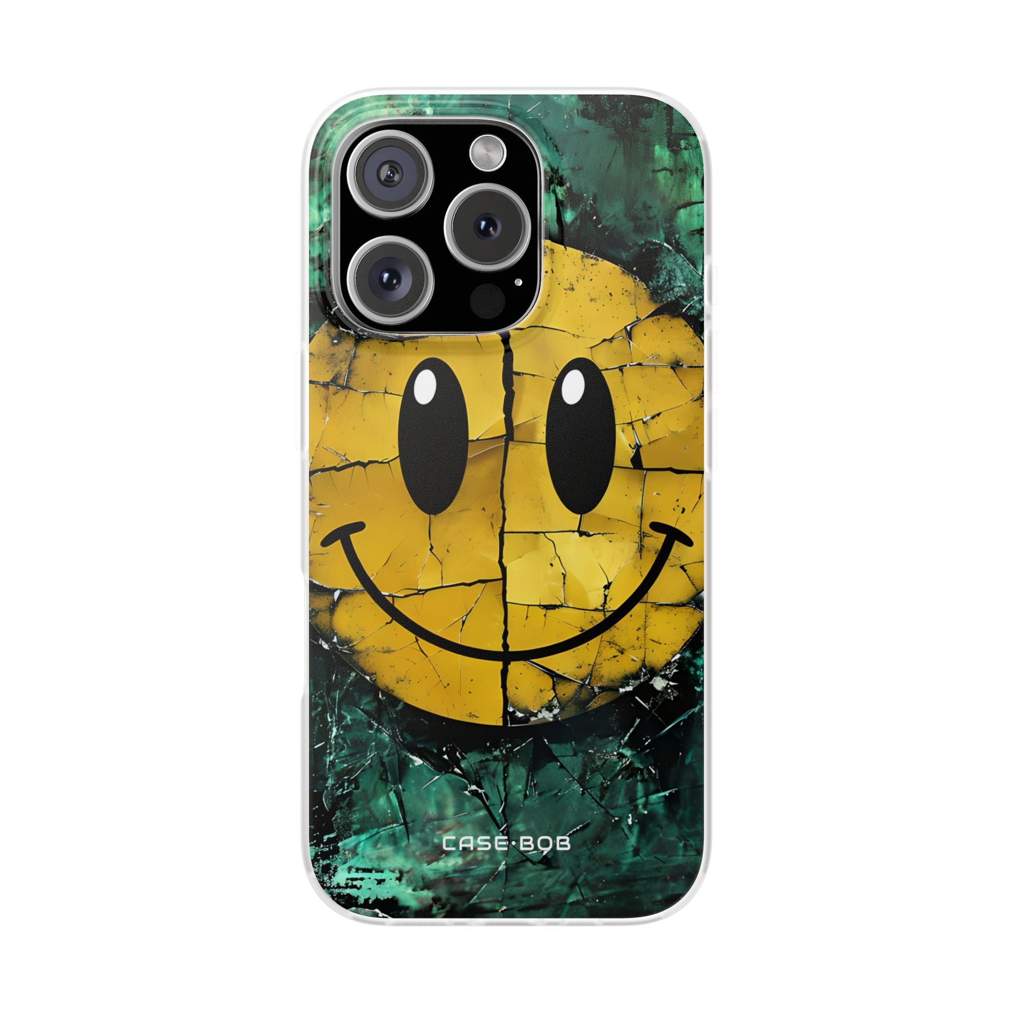 Cracked Smiley iPhone 16 Pro Case - Soft