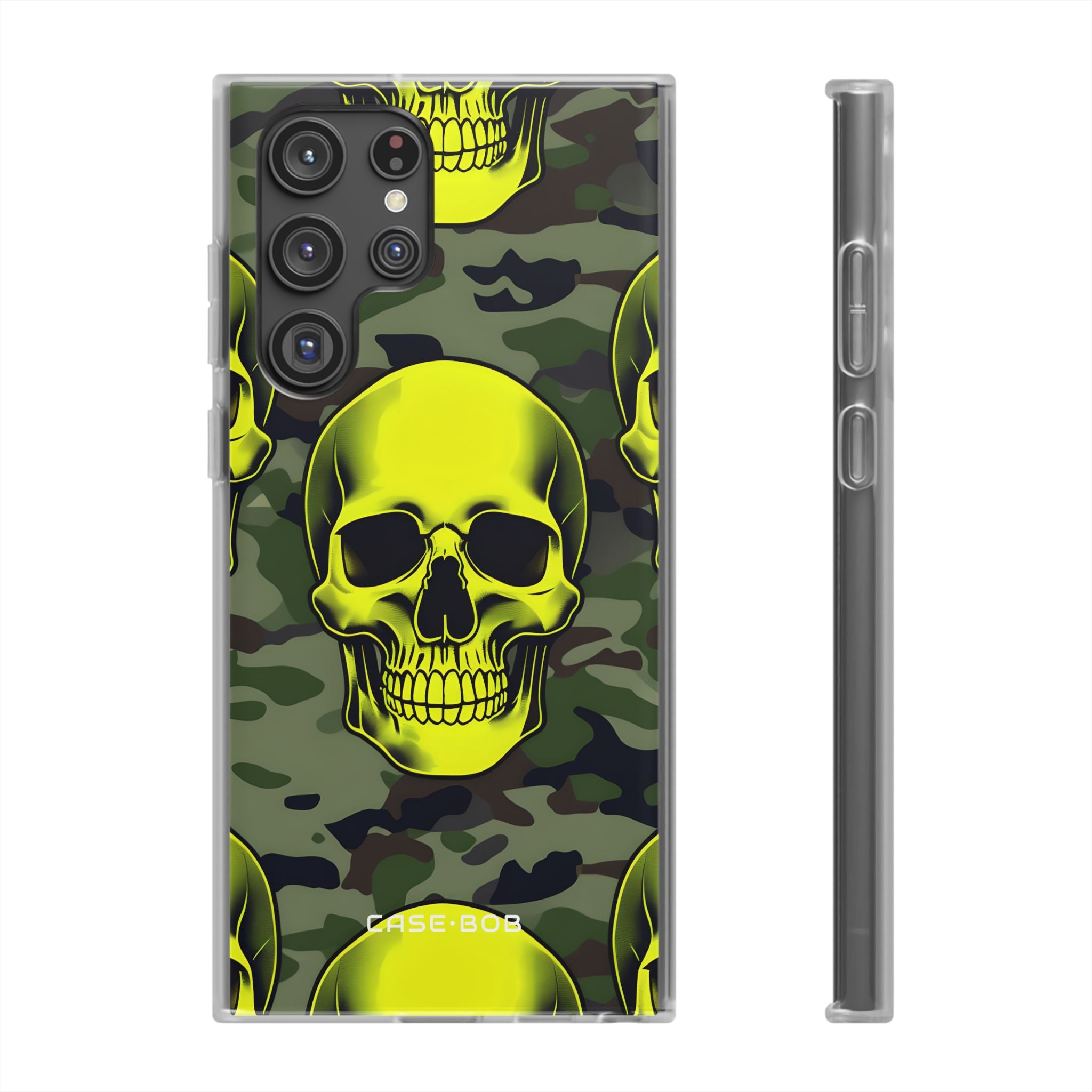 Neon Skull Camo Samsung S22 Ultra Case - Soft
