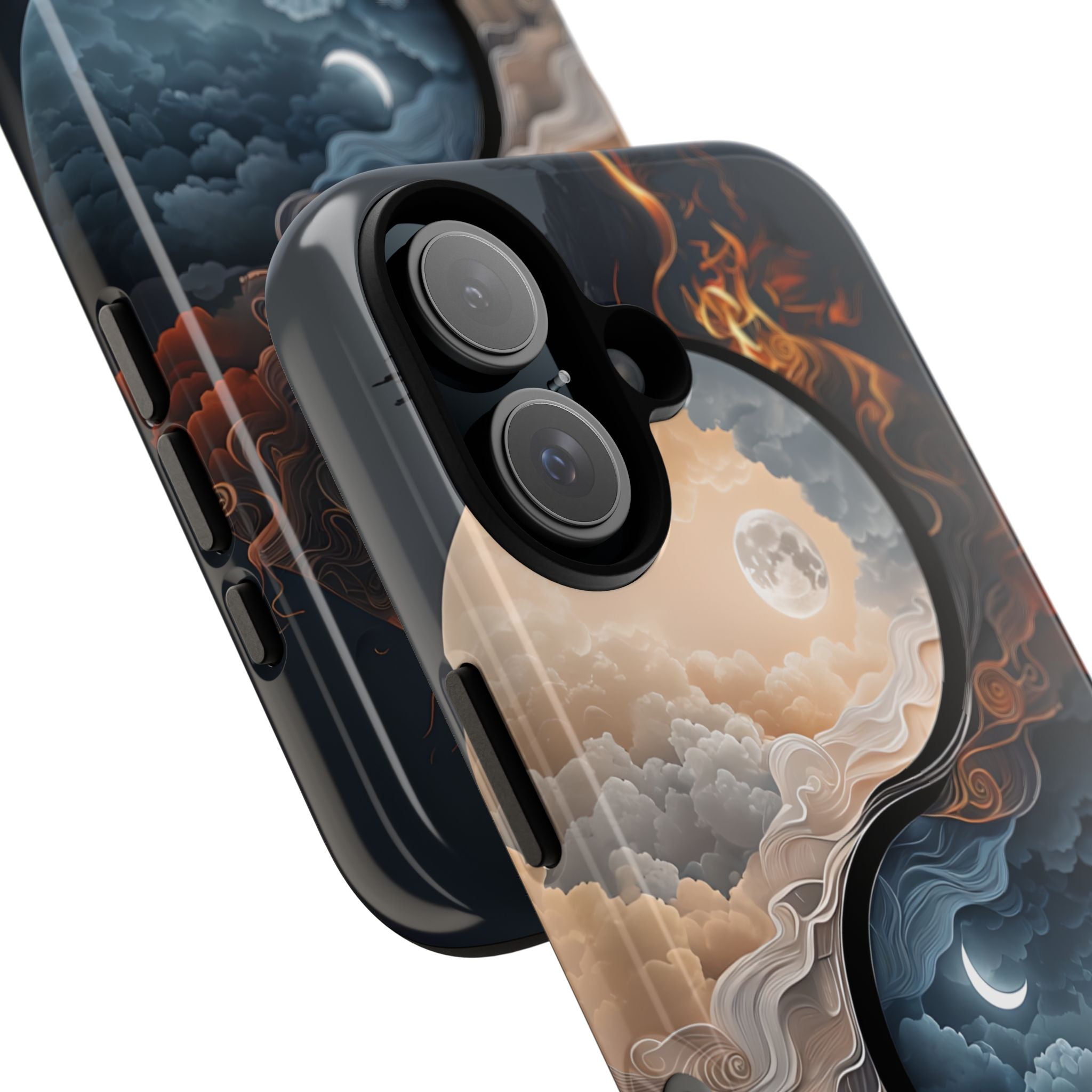 Surreal Day Night Yin Yang Symbol Artwork Phone iPhone 16 - Tough