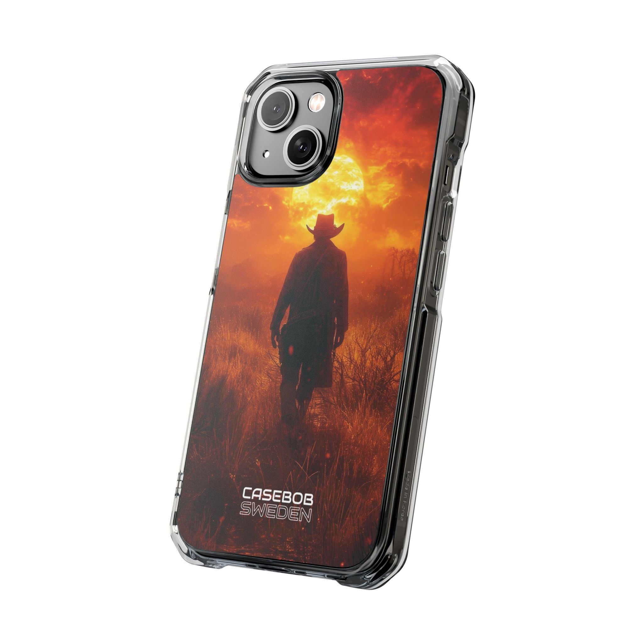 Fiery Sunset Cowboy iPhone 14 - Impact Clear+