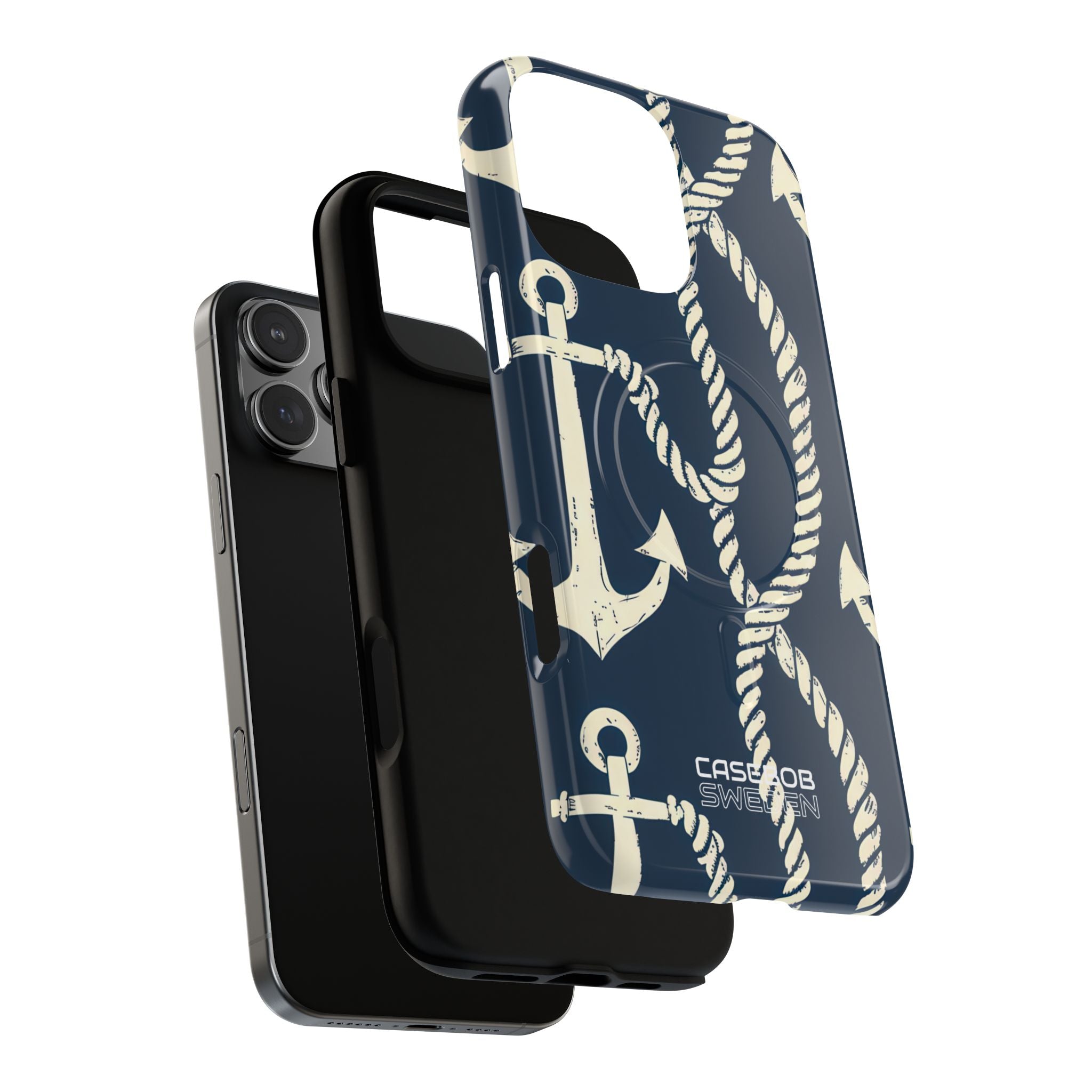 Nautical Anchors Rope iPhone 16 - Tough+