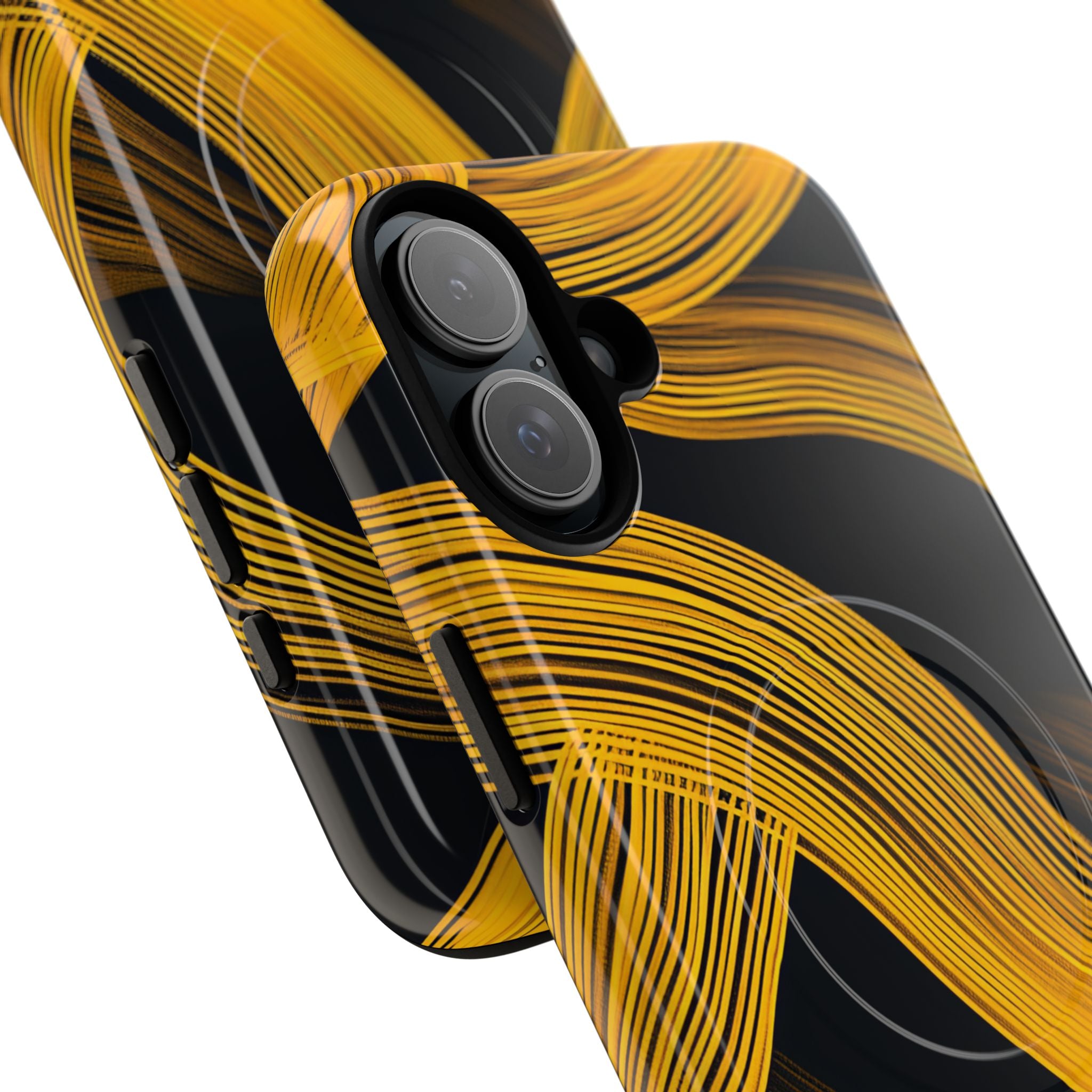 Yellow Flow Lines iPhone 16 - Tough+