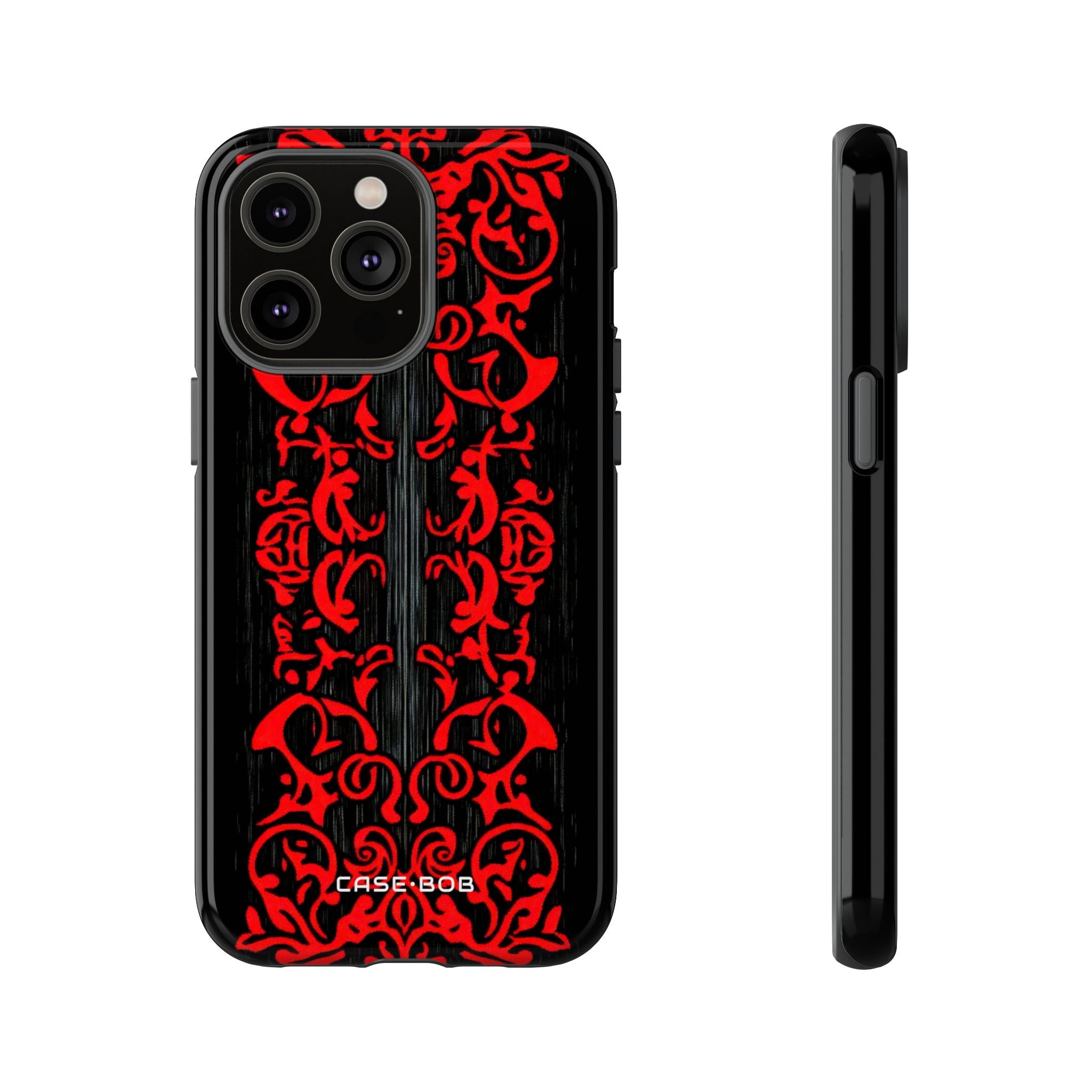 Crimson Spiral iPhone 14 Pro Max Case - Tough
