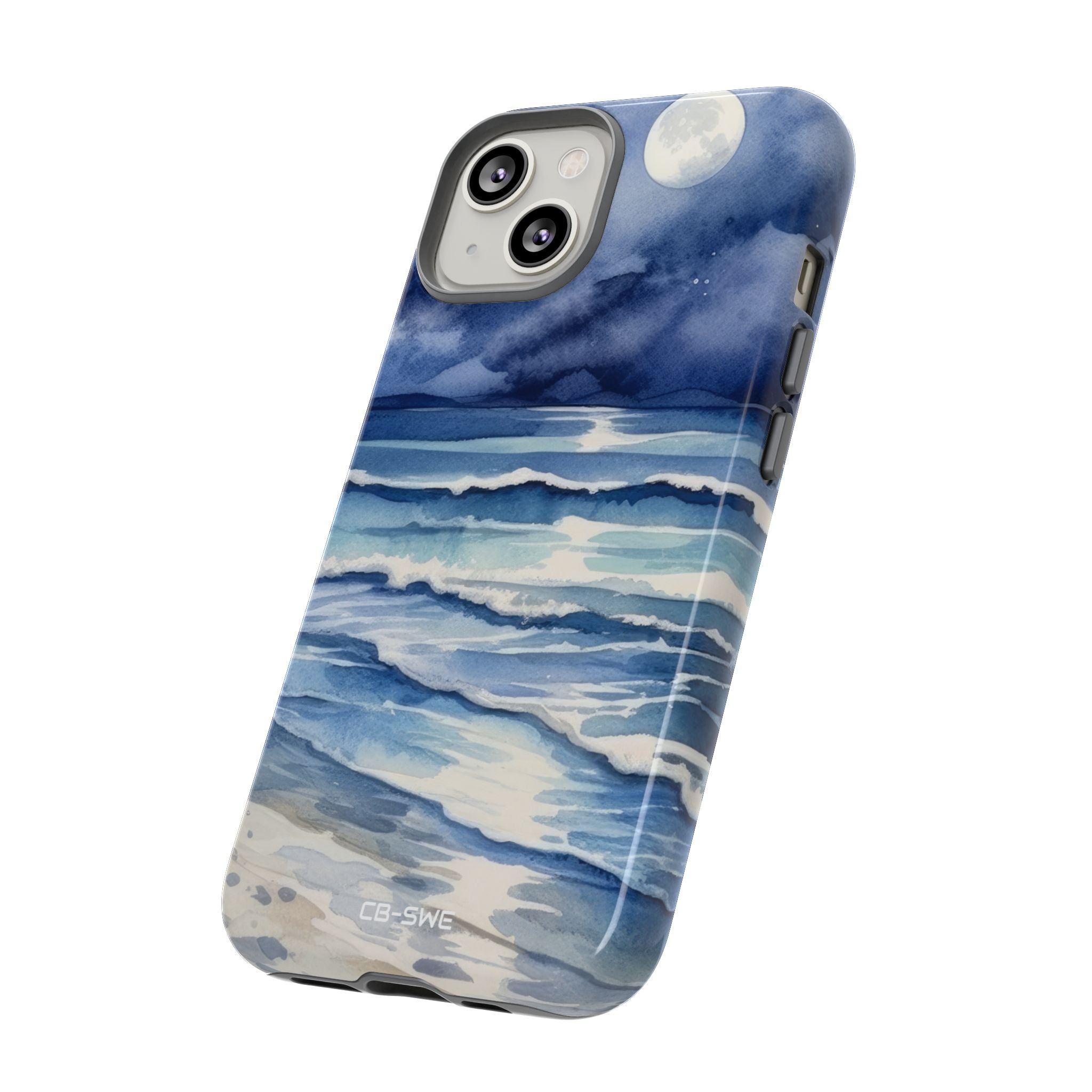 Moonlight Reflects Waves - iPhone Case