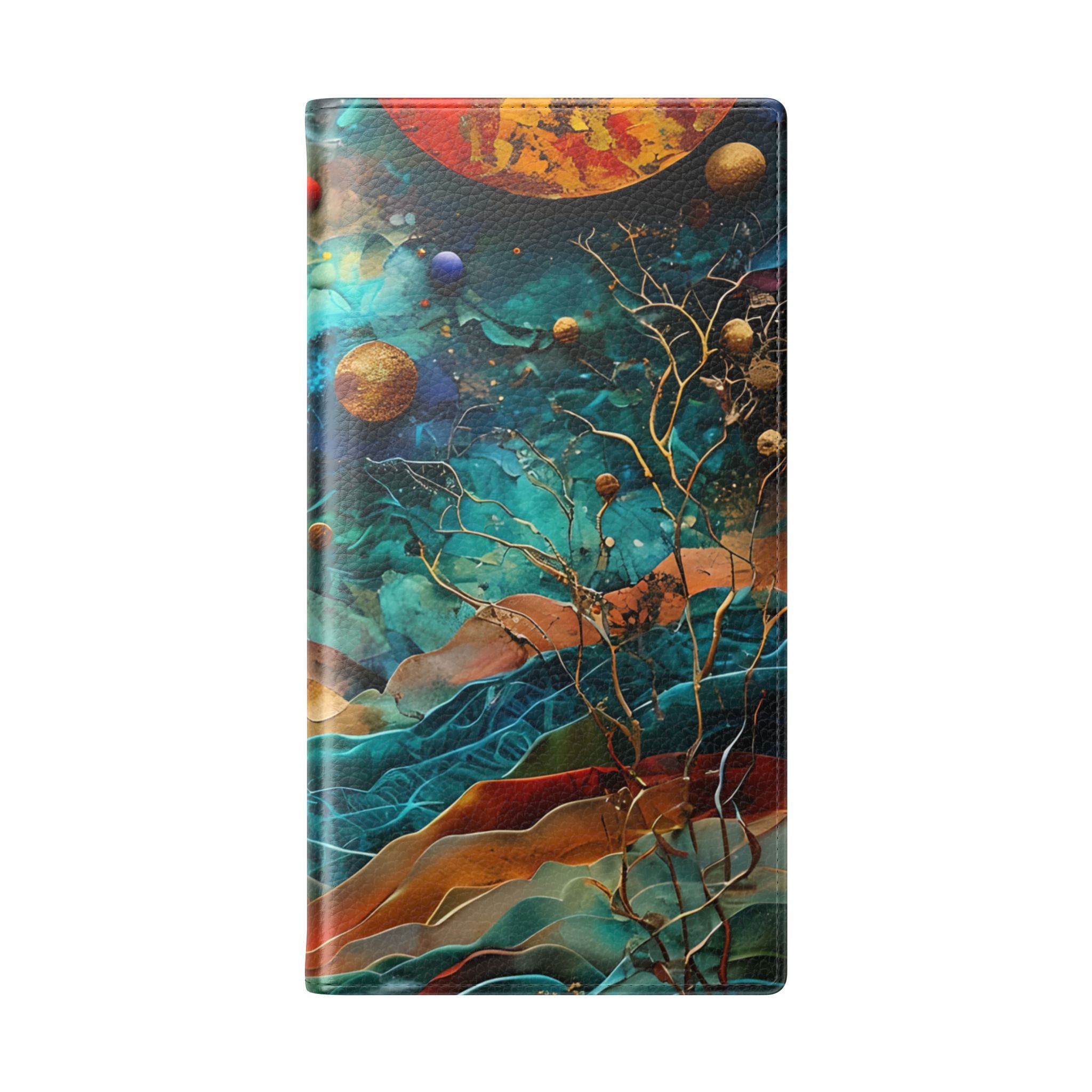 Solar Orbit Orange - Samsung S23 Ultra Case - Wallet