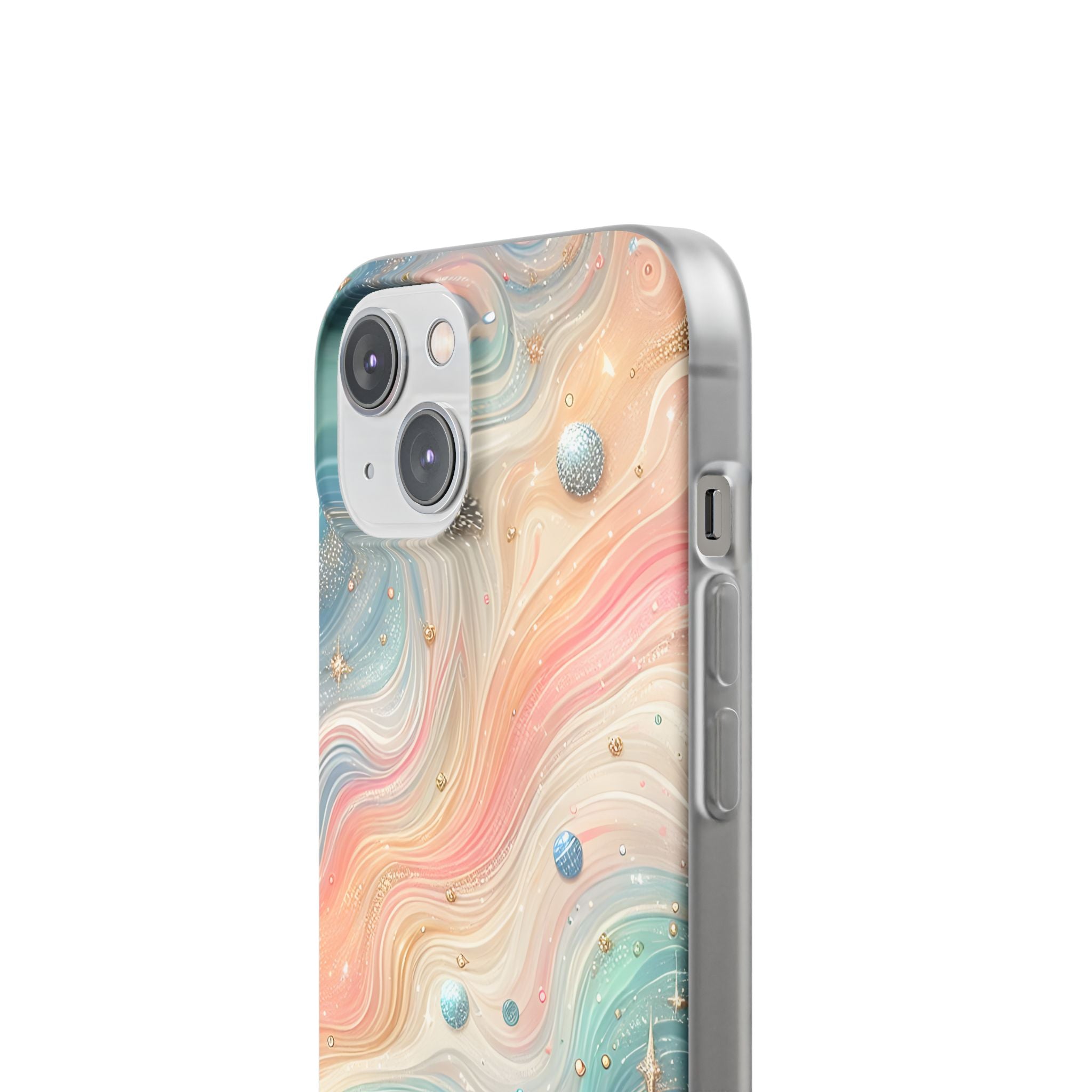 Iridescent Swirls iPhone 14 Case - Soft