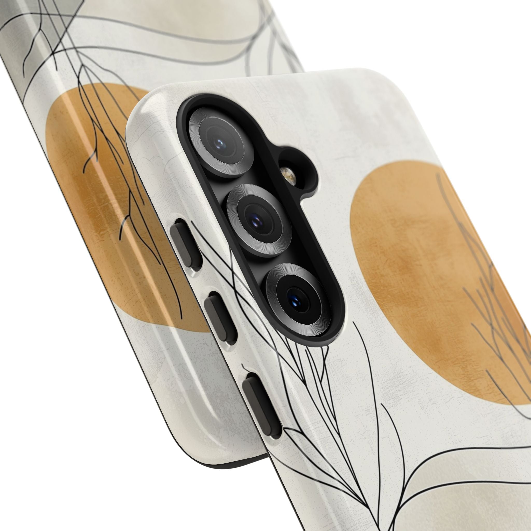 Orange Halo Samsung S25 Case - Tough