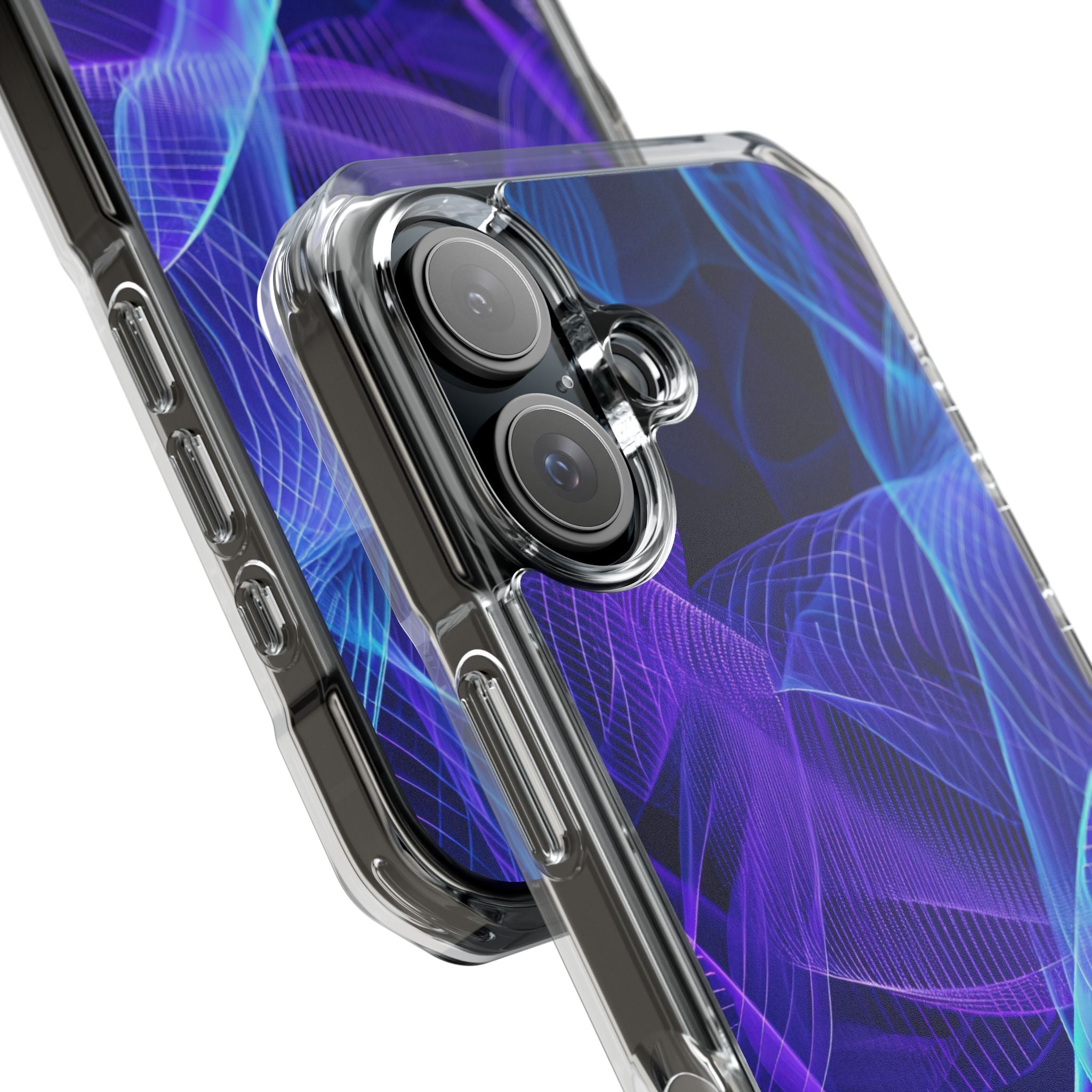 Electric Waveforms iPhone 16 - Impact Clear+