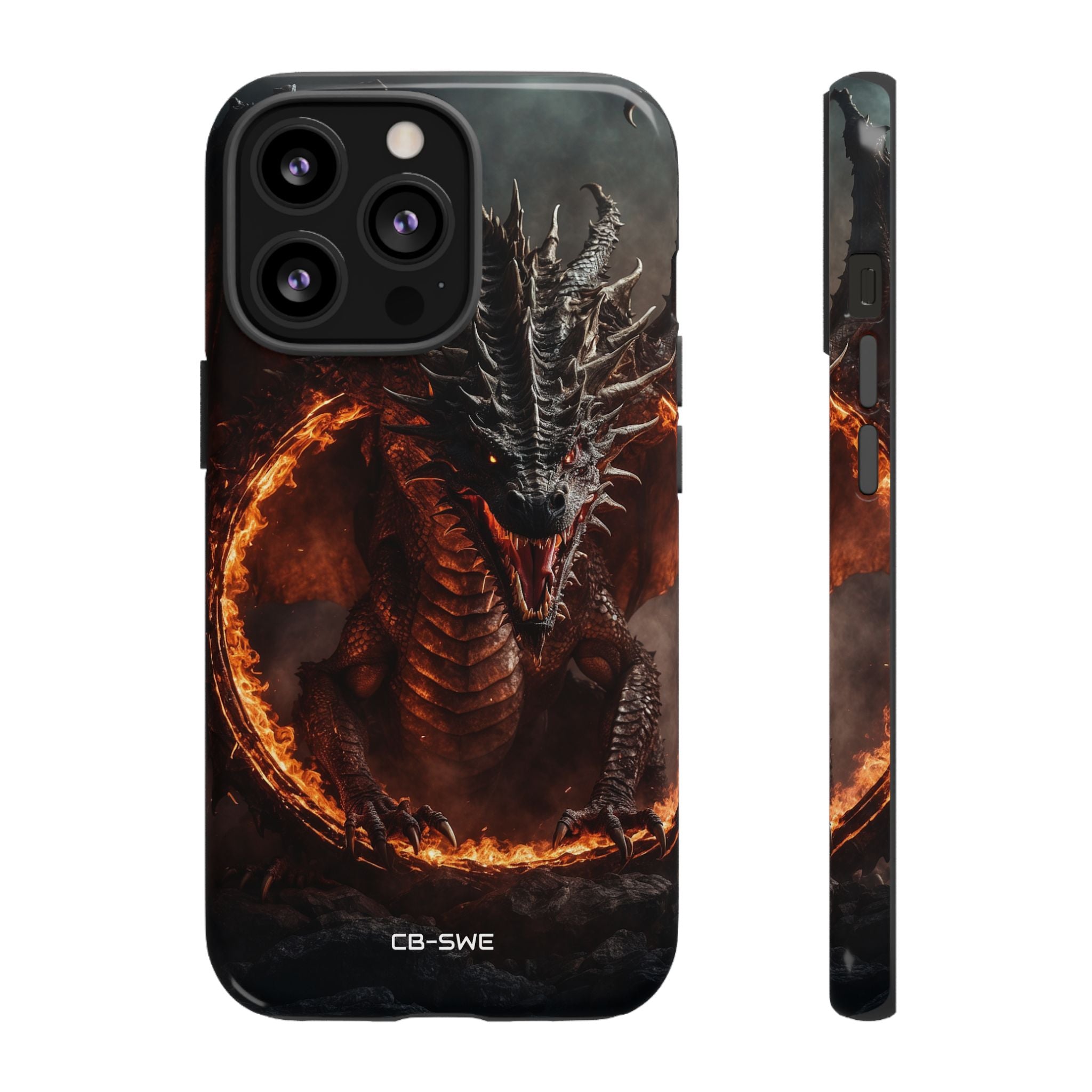 Fiery Dragon Roars - iPhone Case