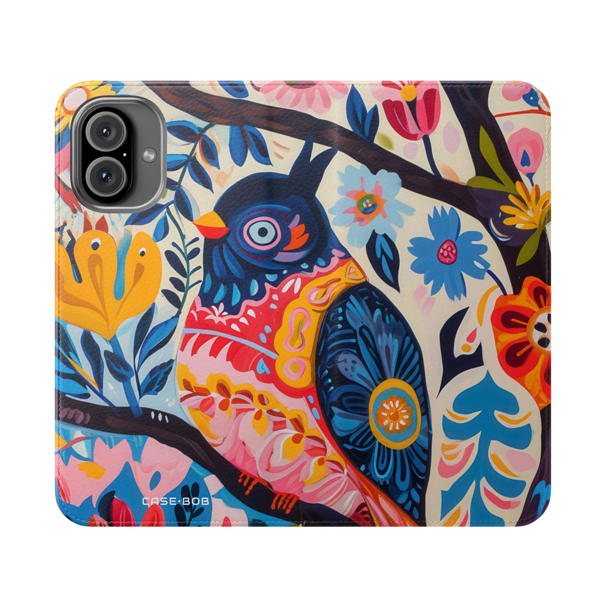 Ornate Owl Bloom - iPhone 16 Plus Case - Wallet