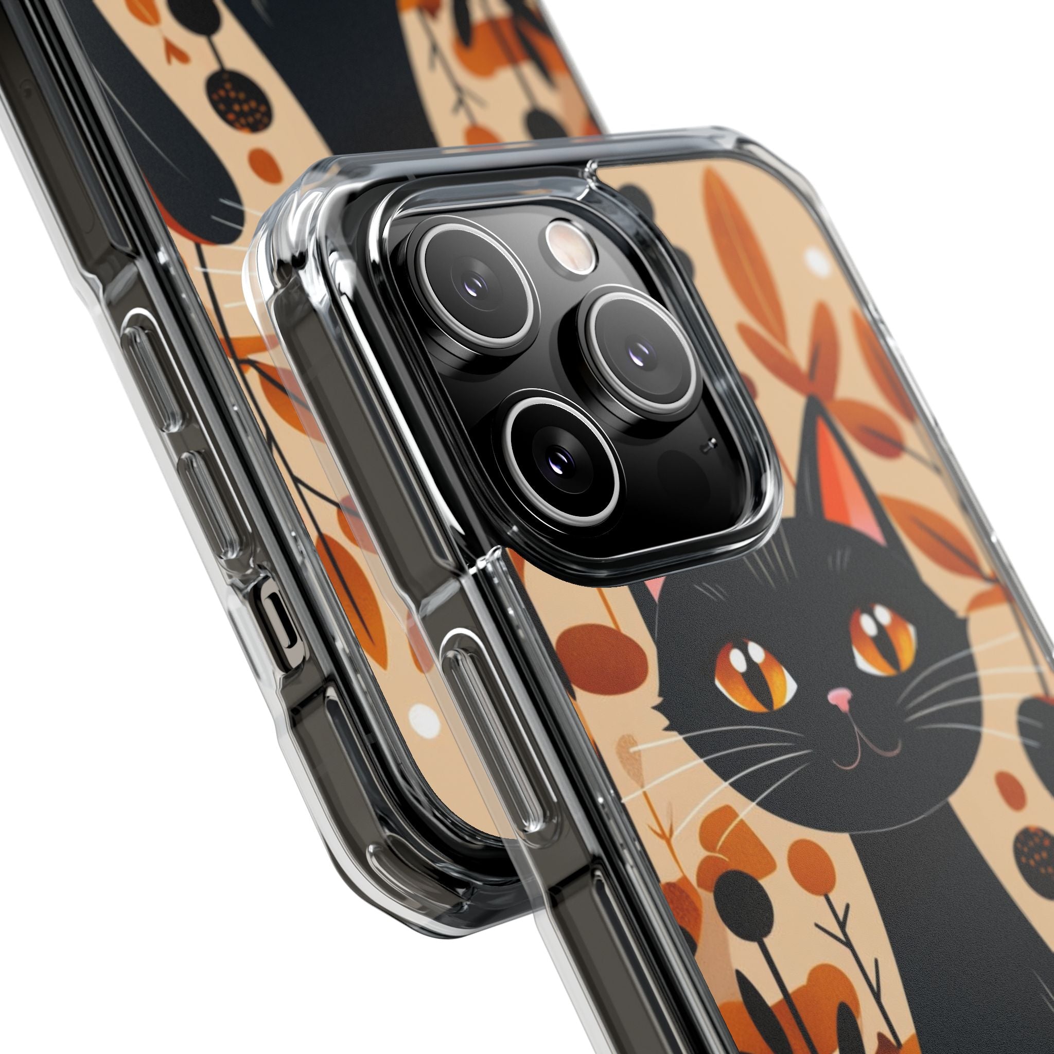 Black Cat Glow iPhone 14 Pro Case - Impact