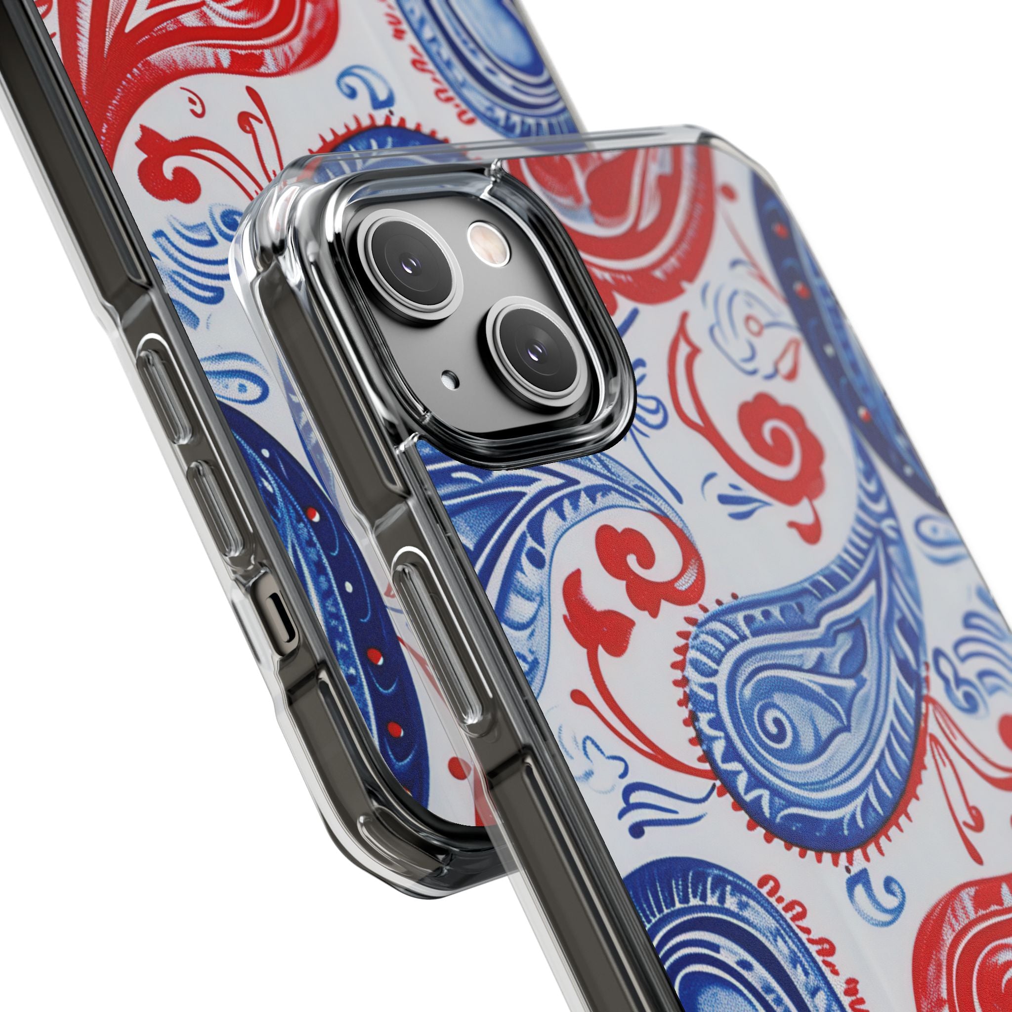 Vibrant Paisley Swirls iPhone 14 - Impact Clear+