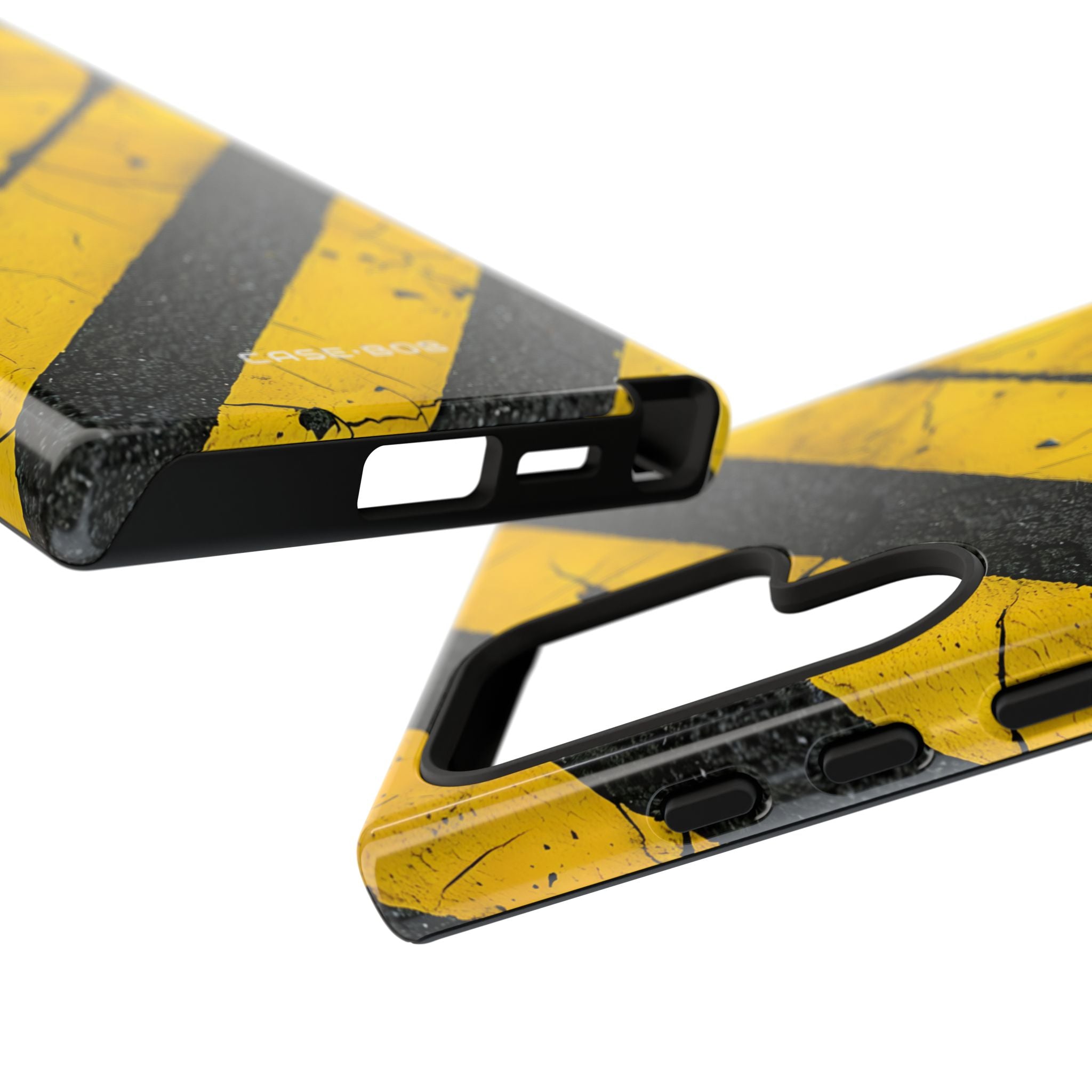 Yellow Stripe Distress Samsung S24 Ultra Case - Tough