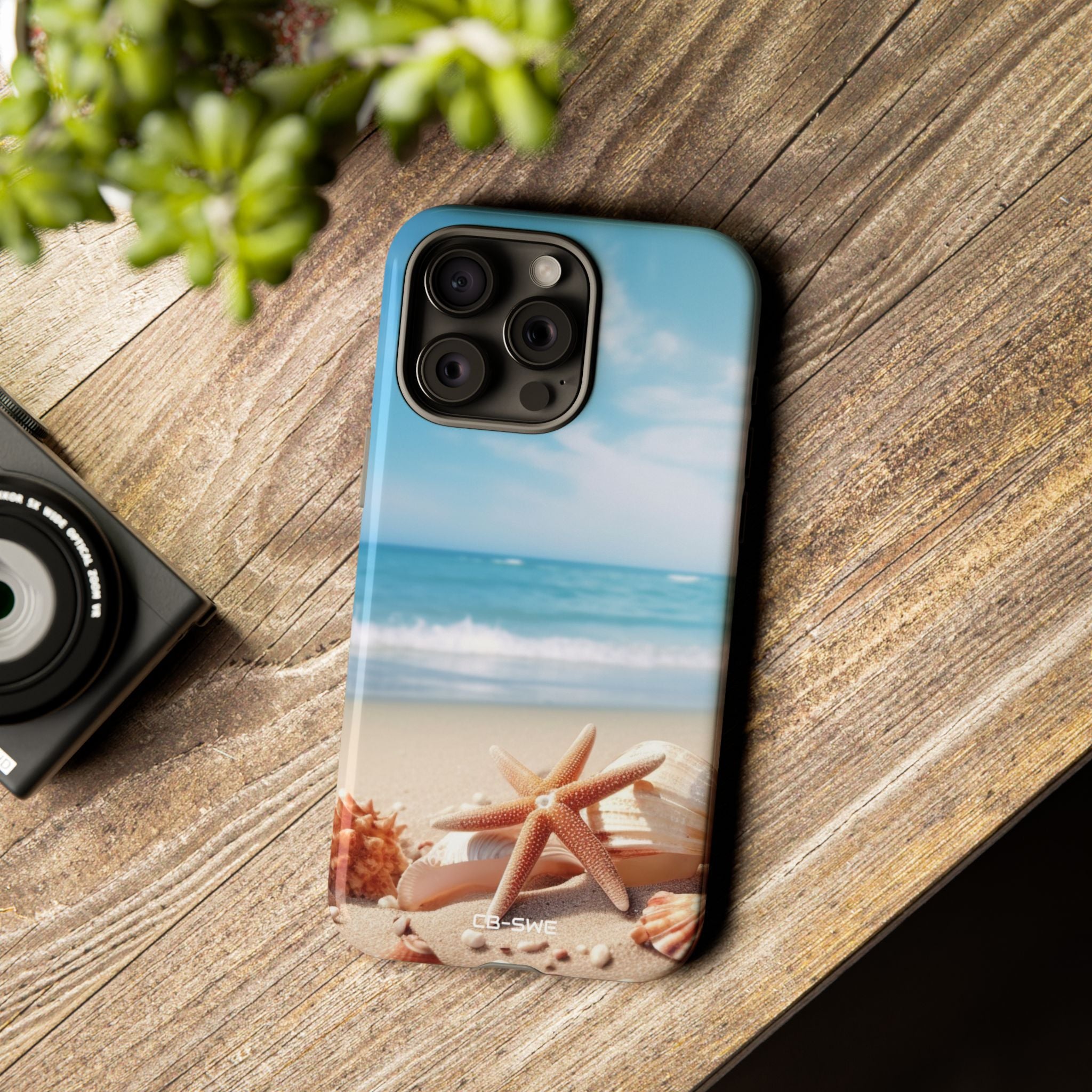 Shells Rest Beneath Waves - iPhone Case