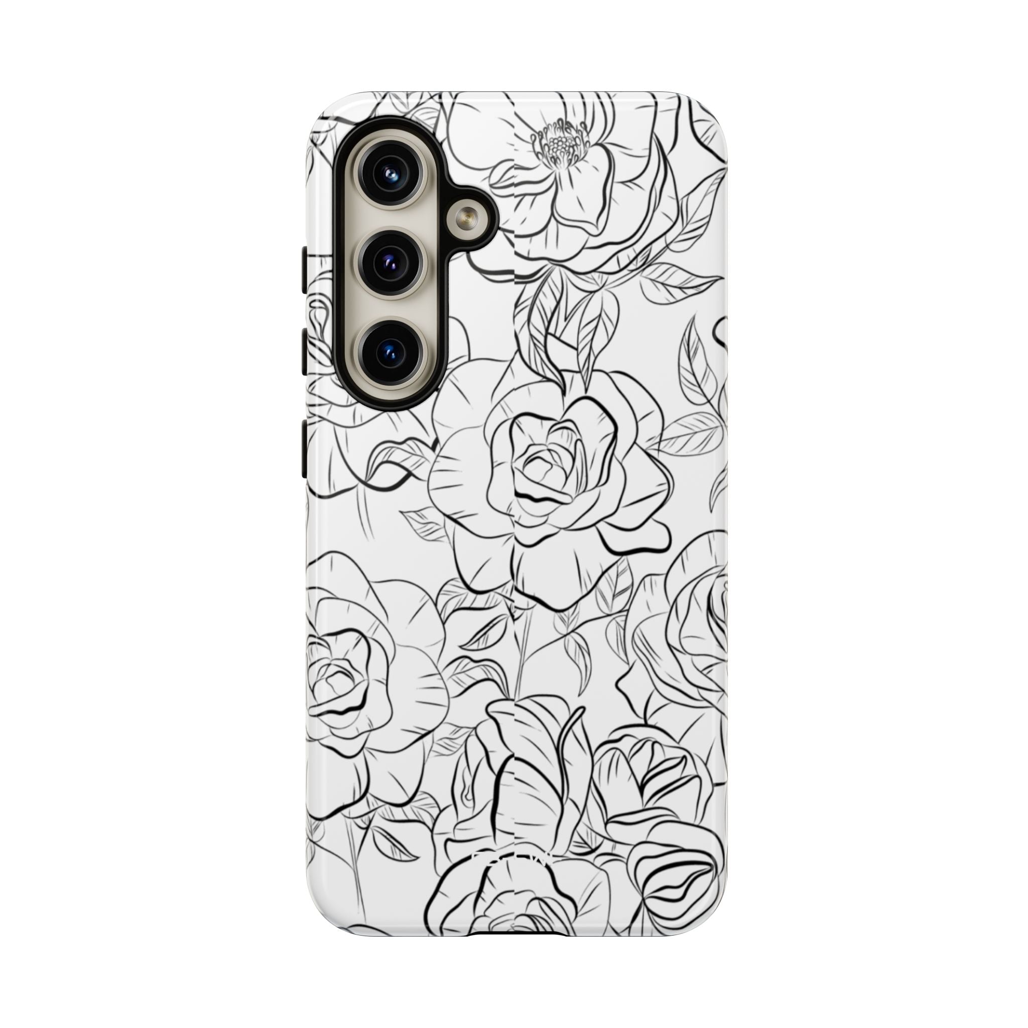 Intricate Rose Sketches - Samsung Case