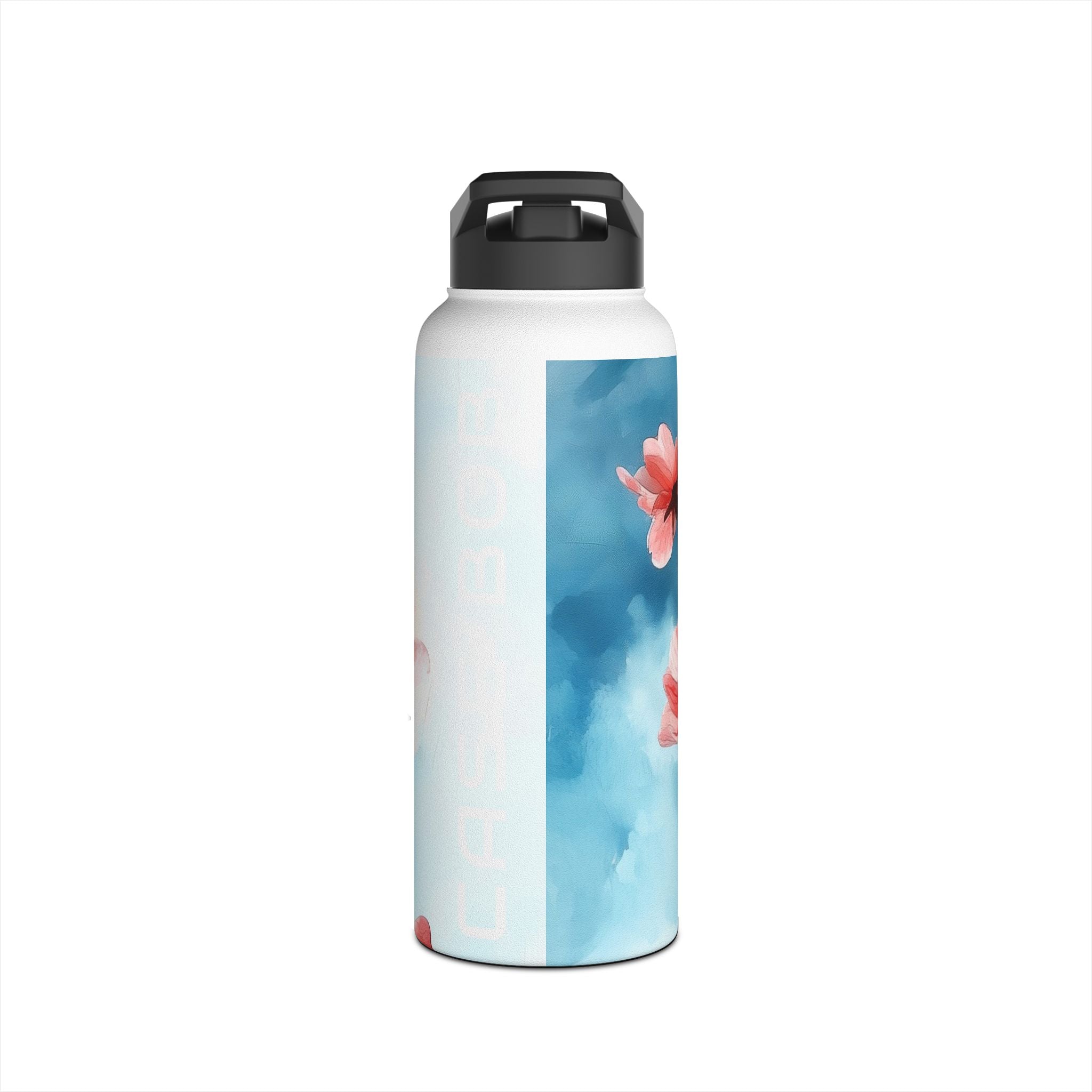 Pink Bloom Drift - Stainless Steel Water Bottle
