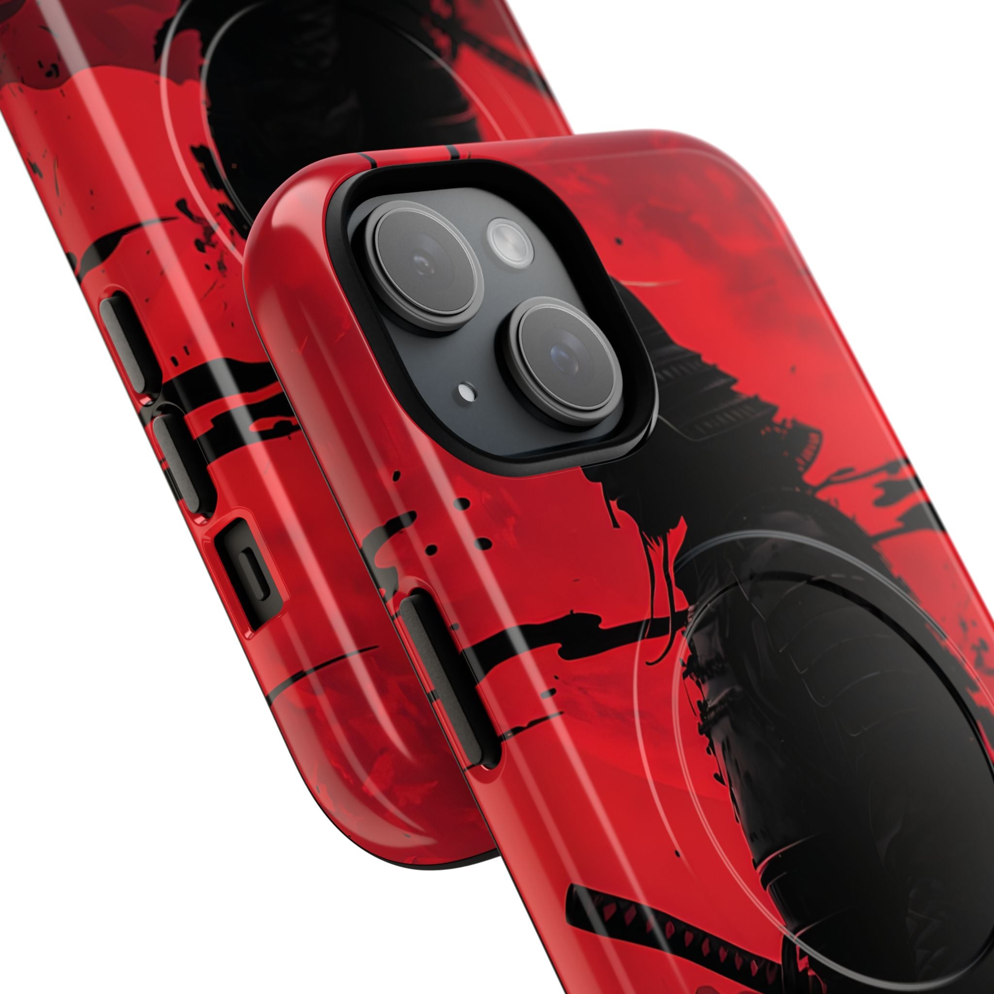 Crimson Samurai iPhone 15 Case - Tough+
