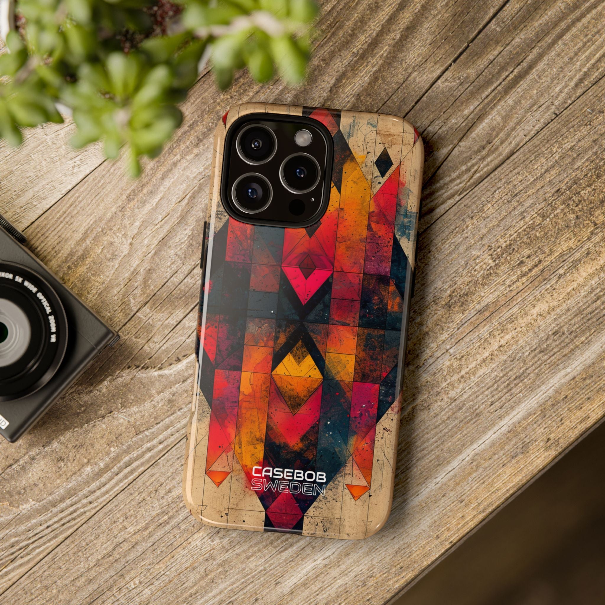 Fiery Symmetry Fusion iPhone 16 – Robust