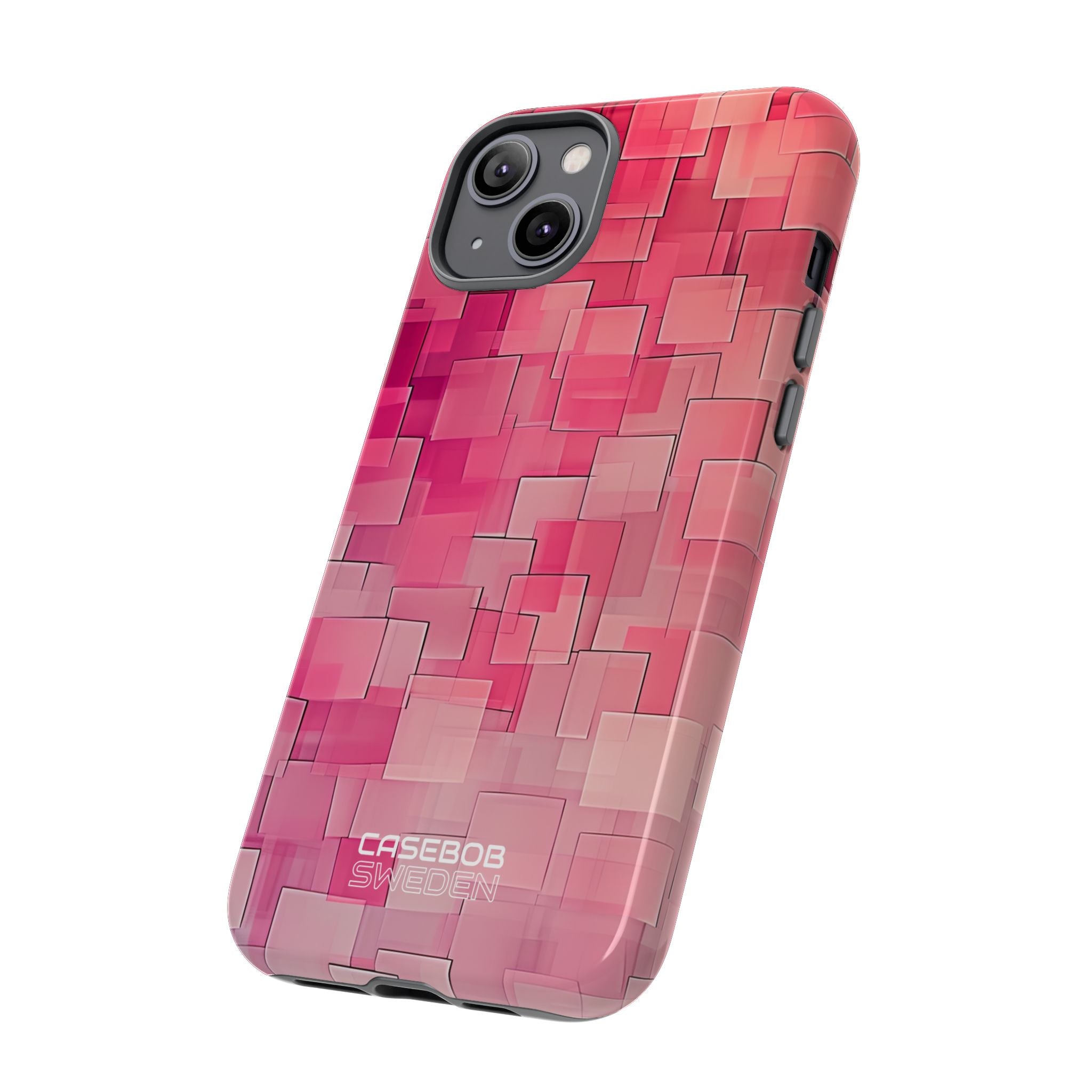 Layered Pink Geometry iPhone 14 - Tough