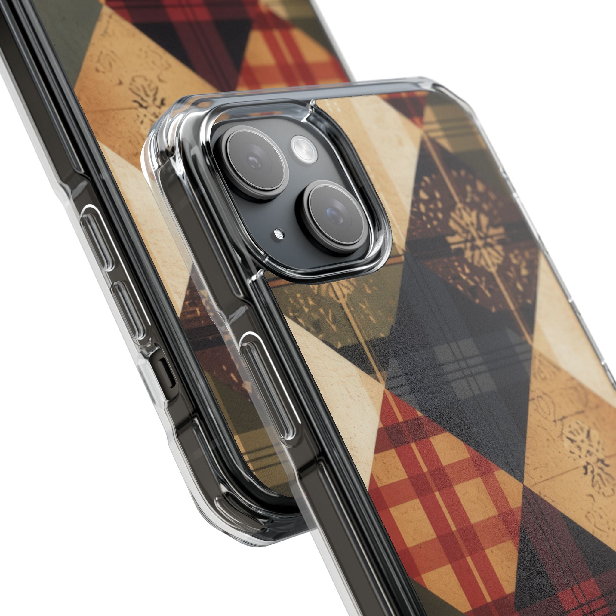 Rustic Quilt Charm iPhone 15 - Impact Clear+