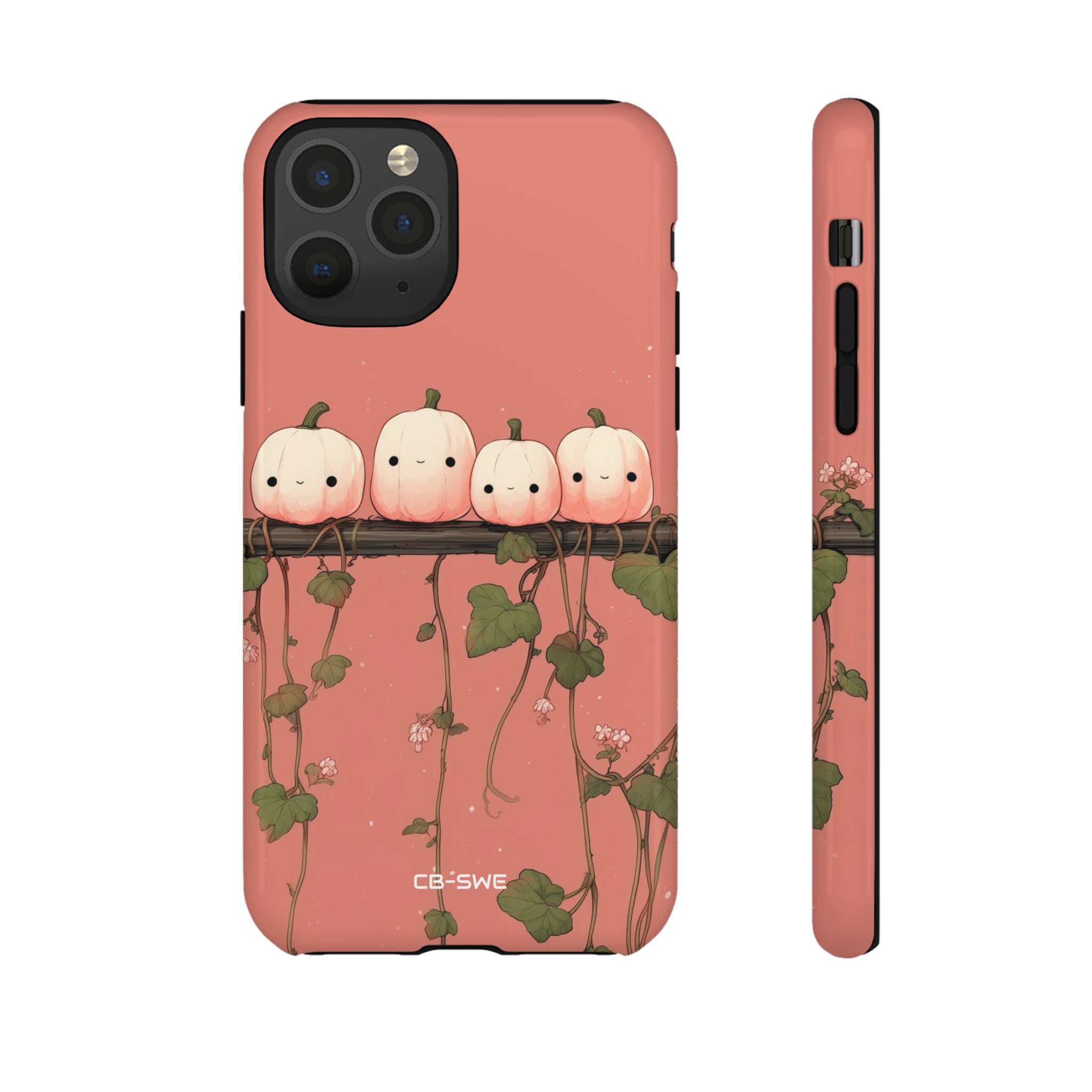 Pumpkins Greet Vines - iPhone Case