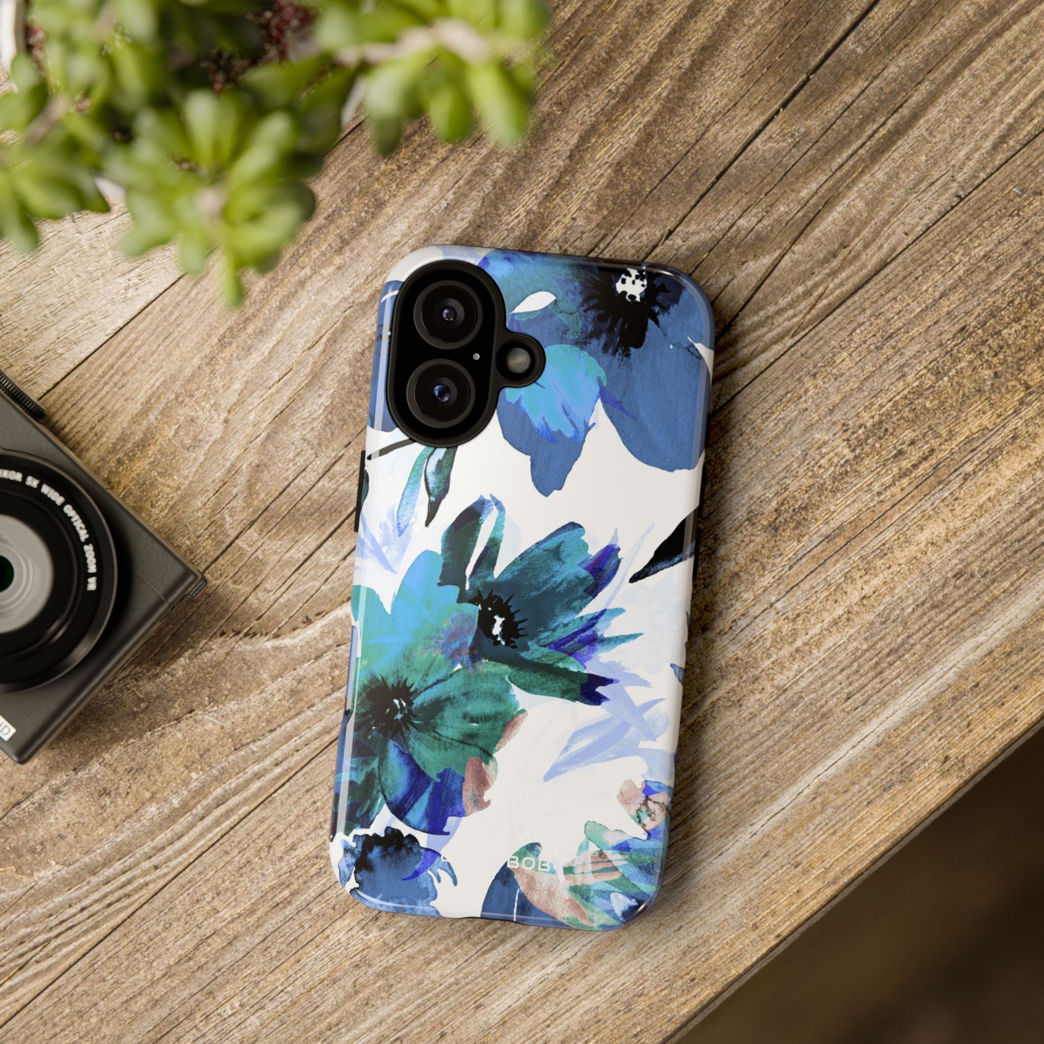 Blue Blossom Radiance iPhone 16 Pro Case - Tough