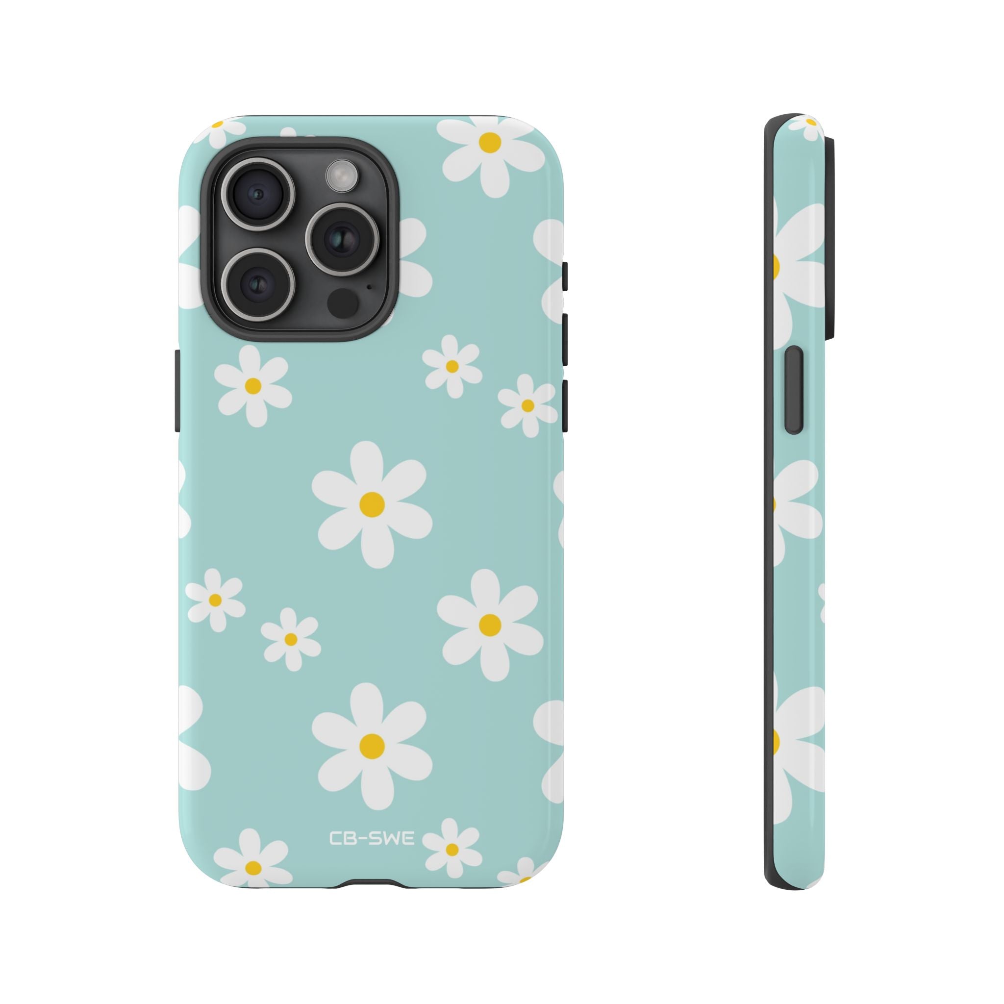 Daisies On Blue - iPhone Case