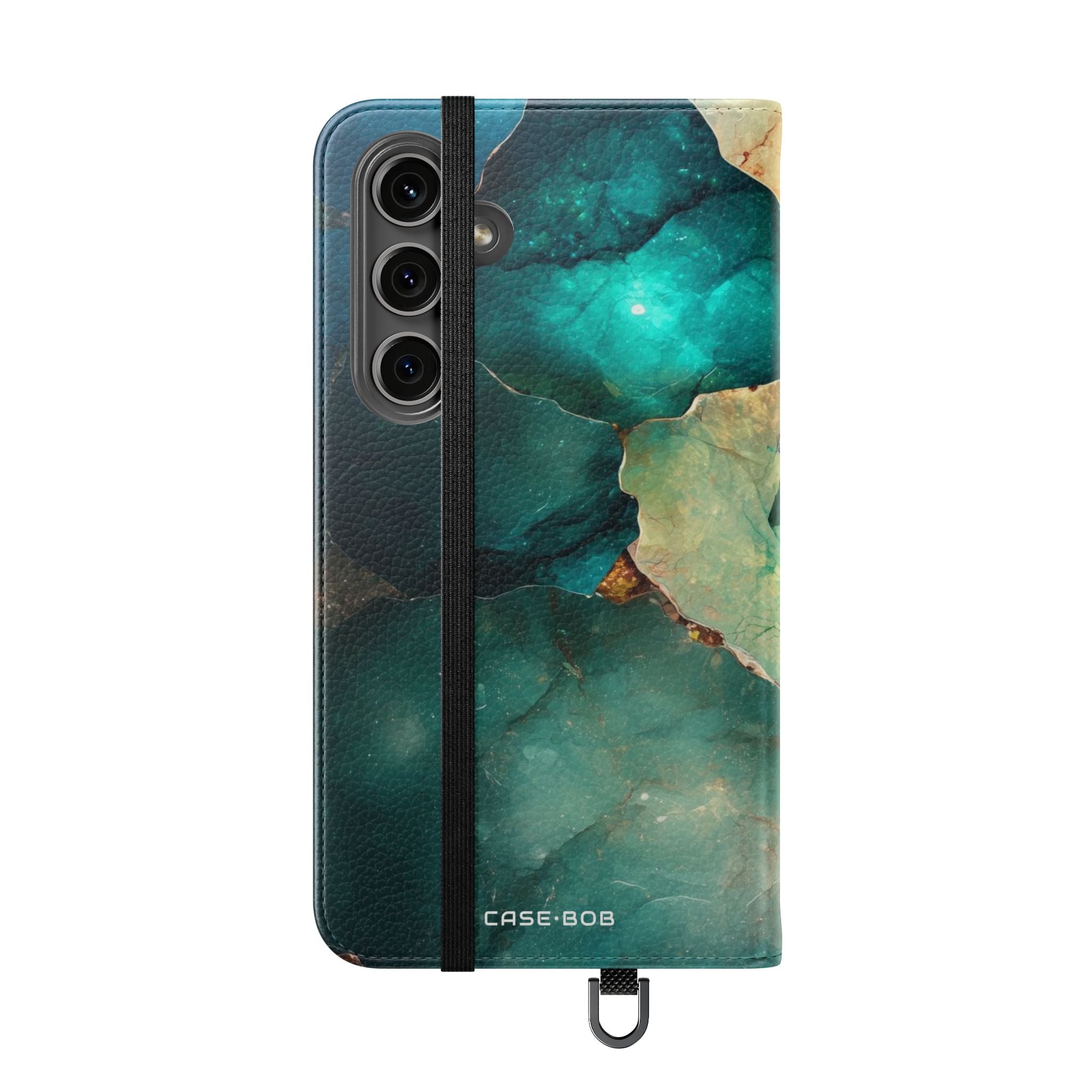 Fractured Gemstone Teal - Samsung S24 Plus Case - Wallet