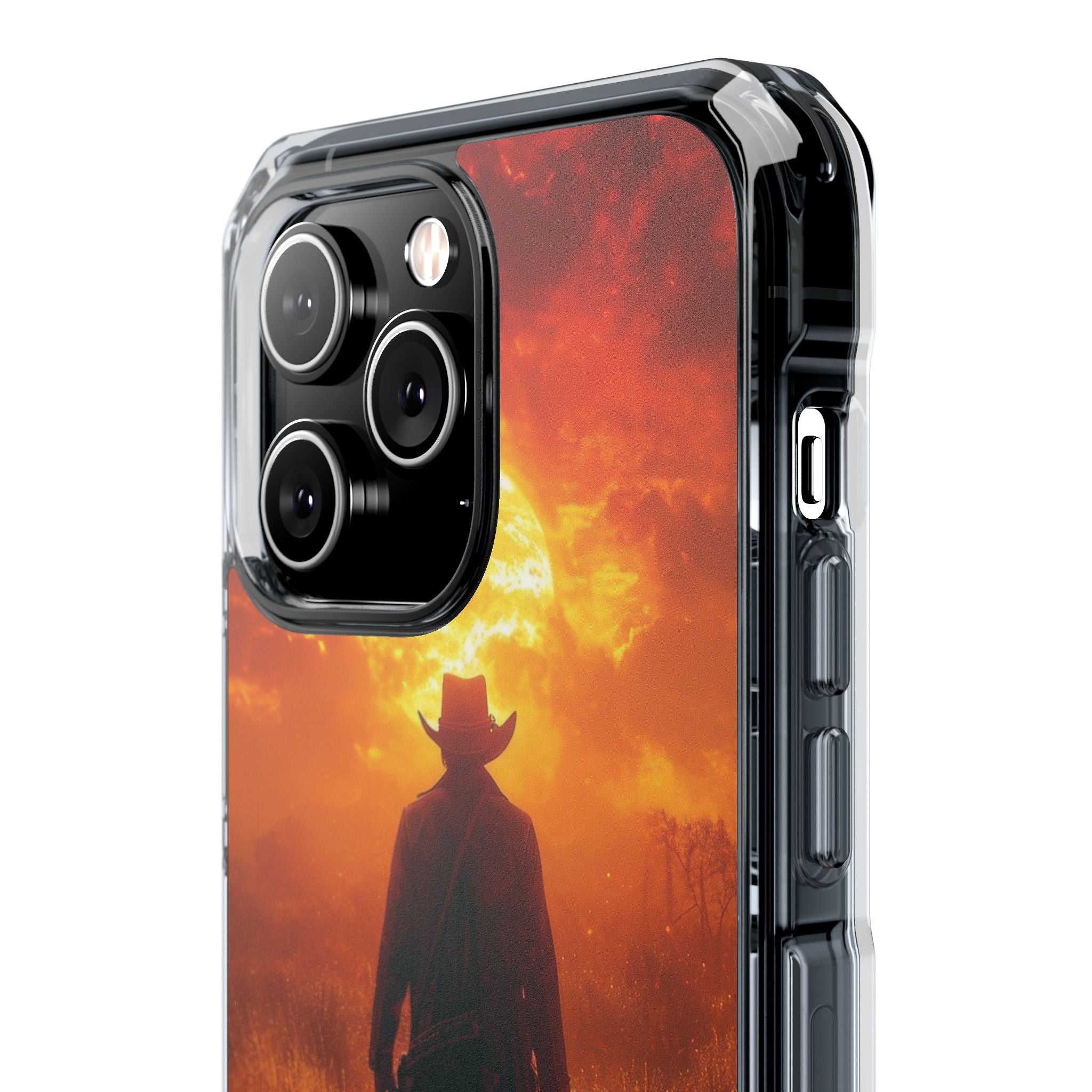 Fiery Sunset Cowboy iPhone 14 - Impact Clear+
