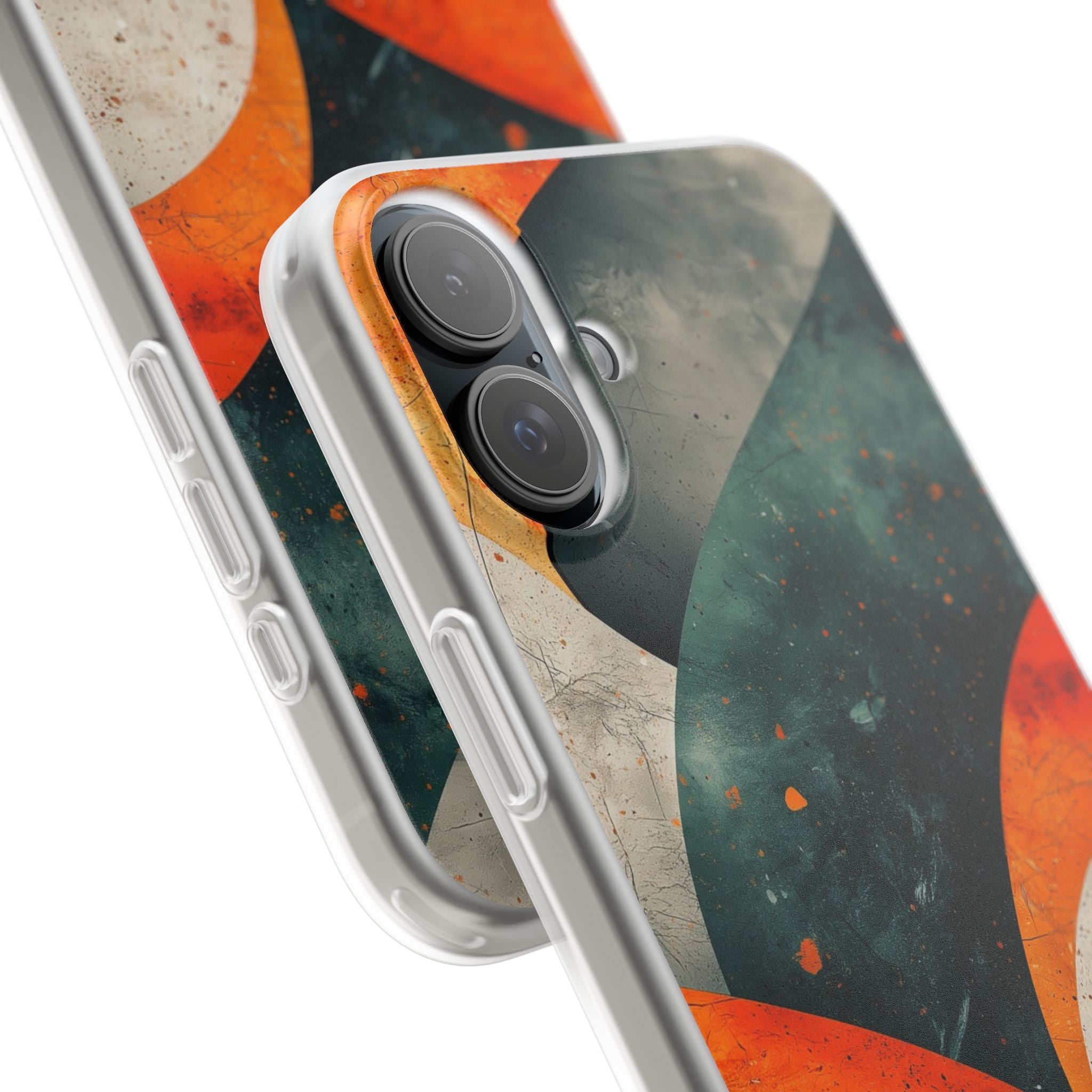 Crimson Wave iPhone 16 Plus Case - Soft