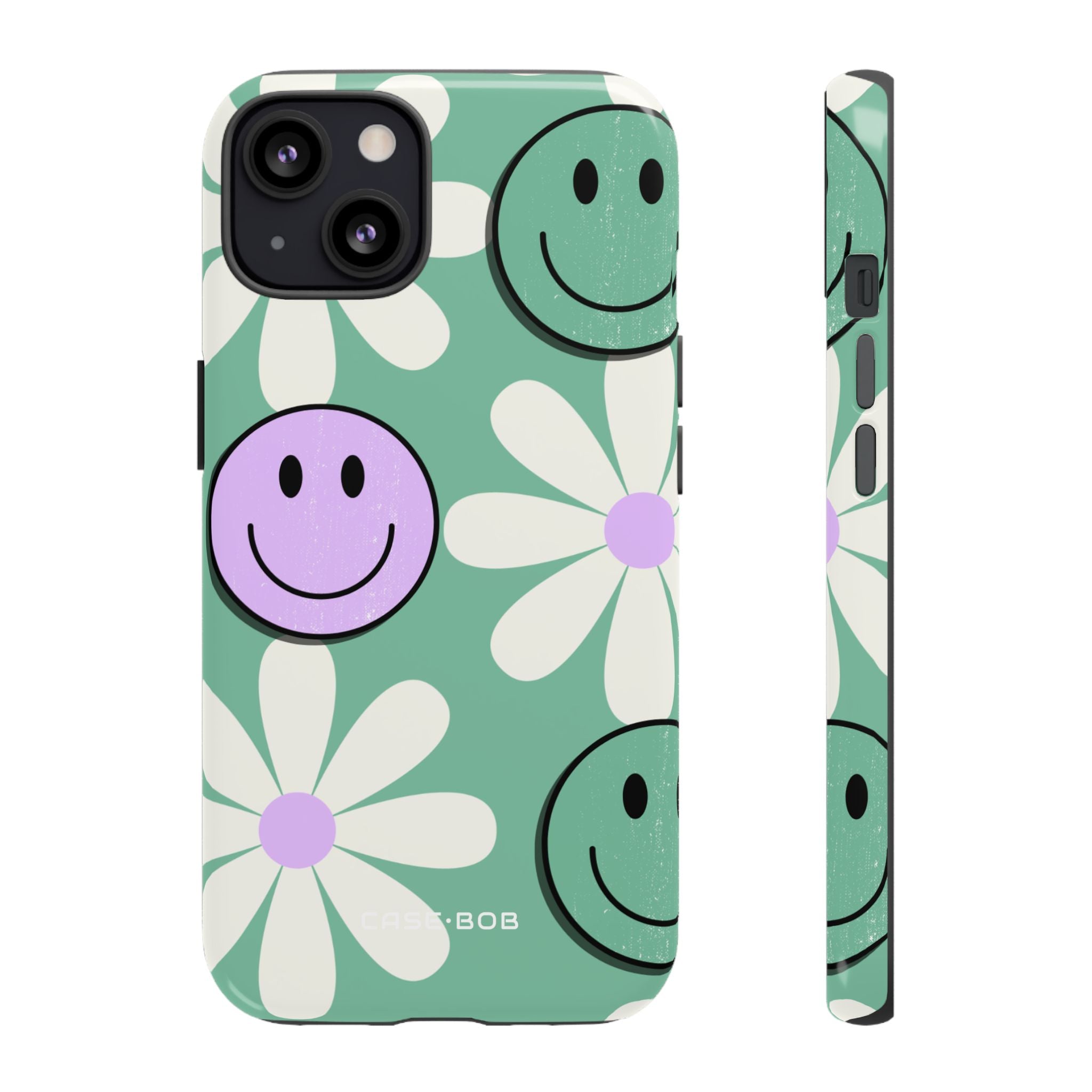 Smiley Daisy Glow iPhone 13 Case - Tough