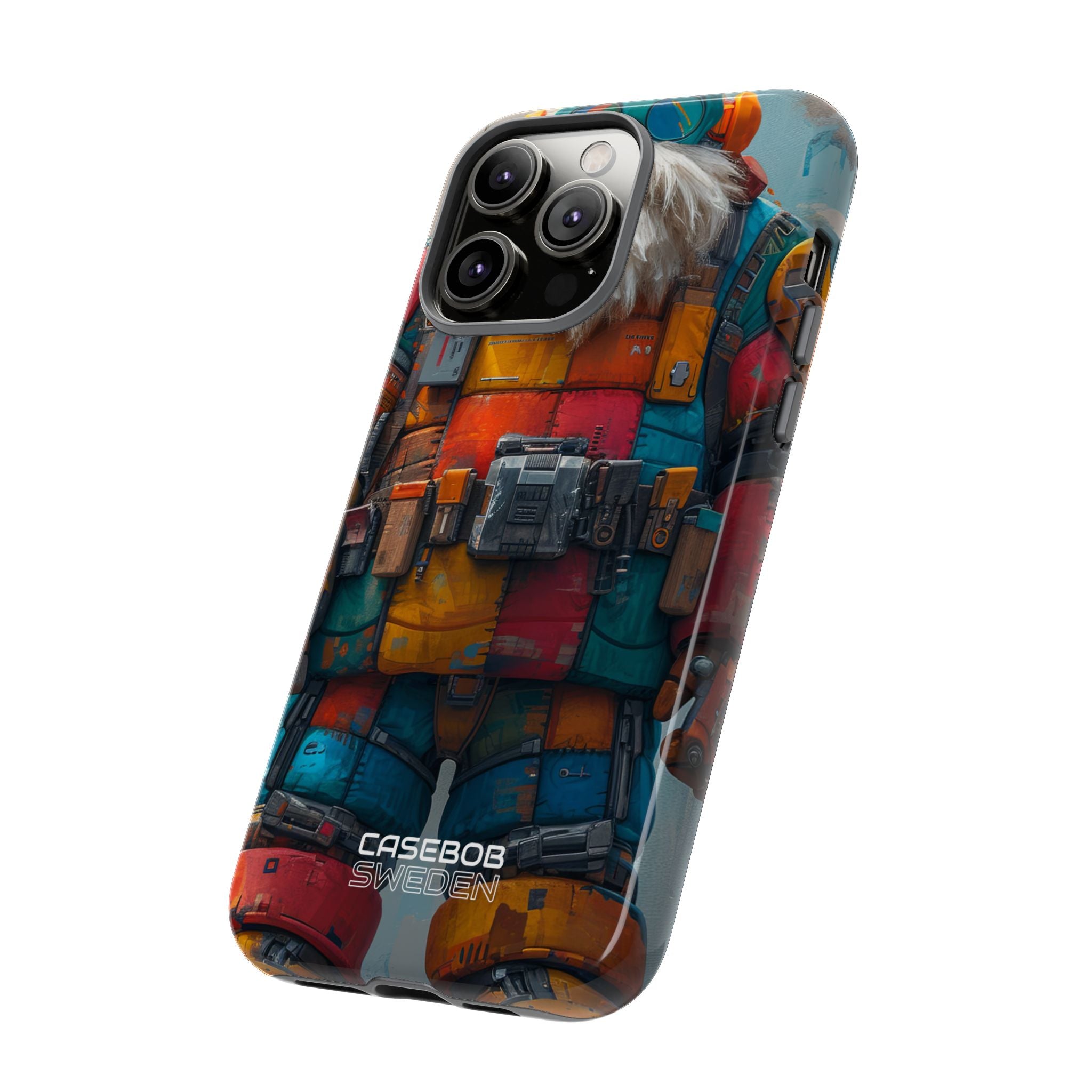 Whimsical Robot Wanderer iPhone 14 - Tough
