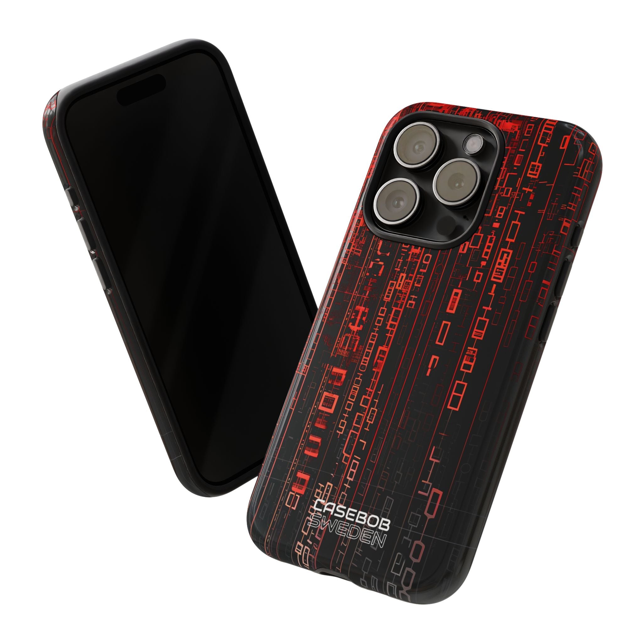 Neon Circuit Dreams iPhone 15 - Resistente