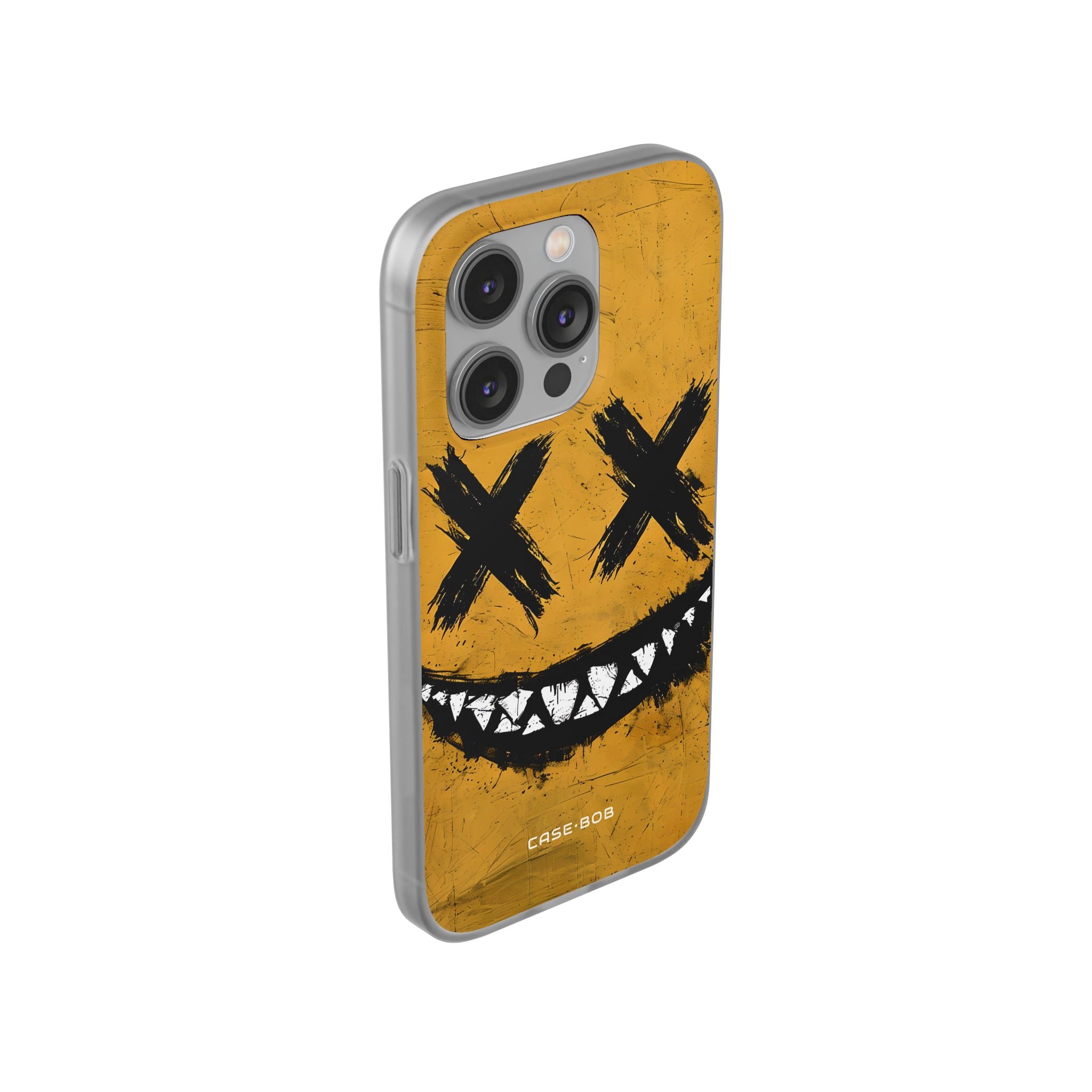Jagged Smile Yellow iPhone 14 Pro Case - Soft