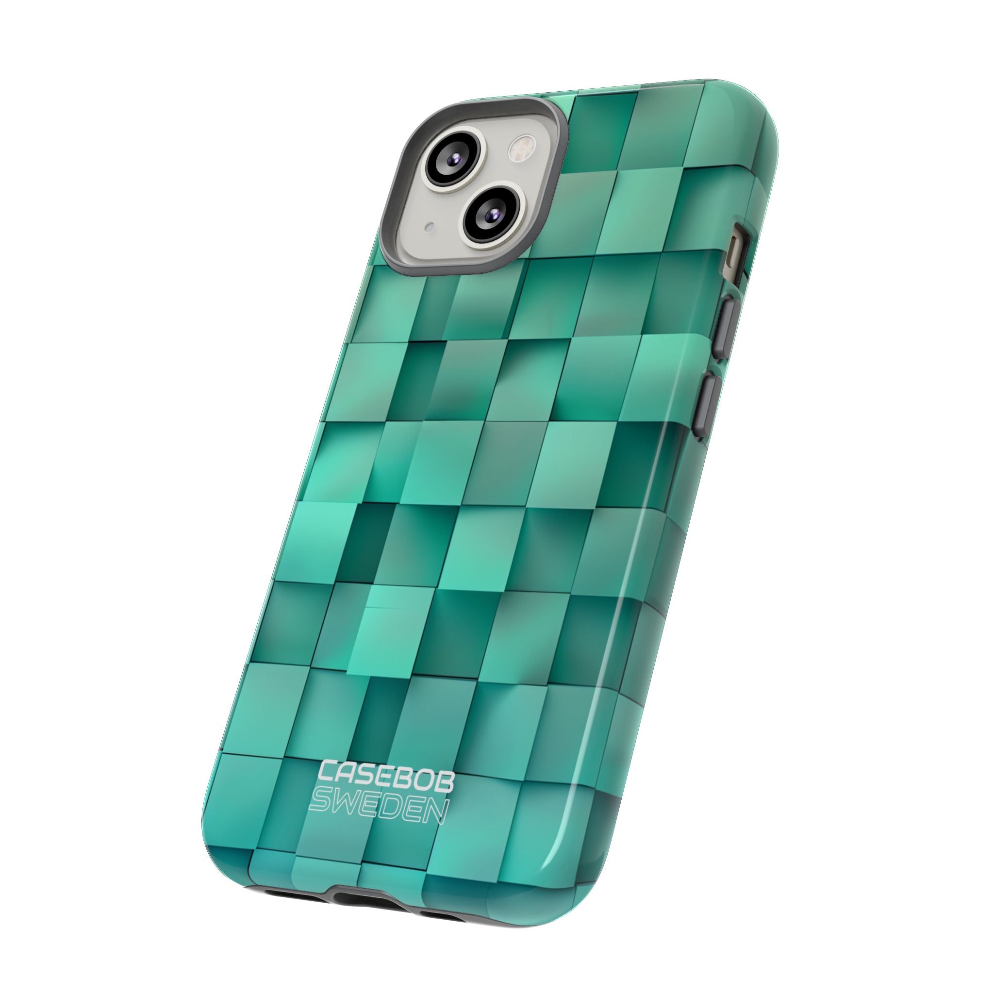 Folded Blue Squares iPhone 14 - Tough