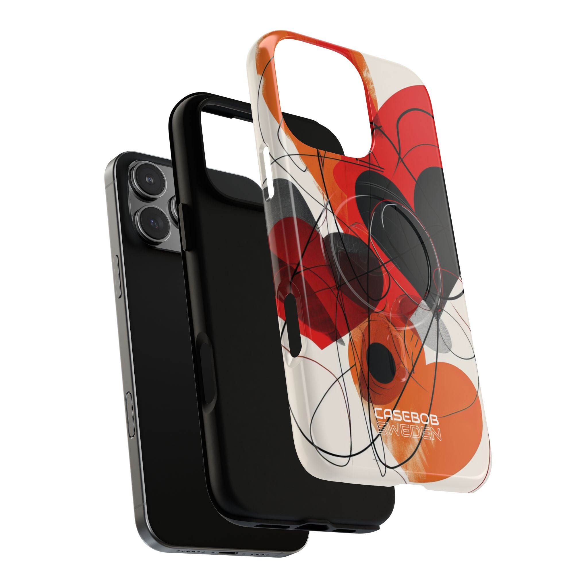 Crimson Motion Flow iPhone 16 - Tough+
