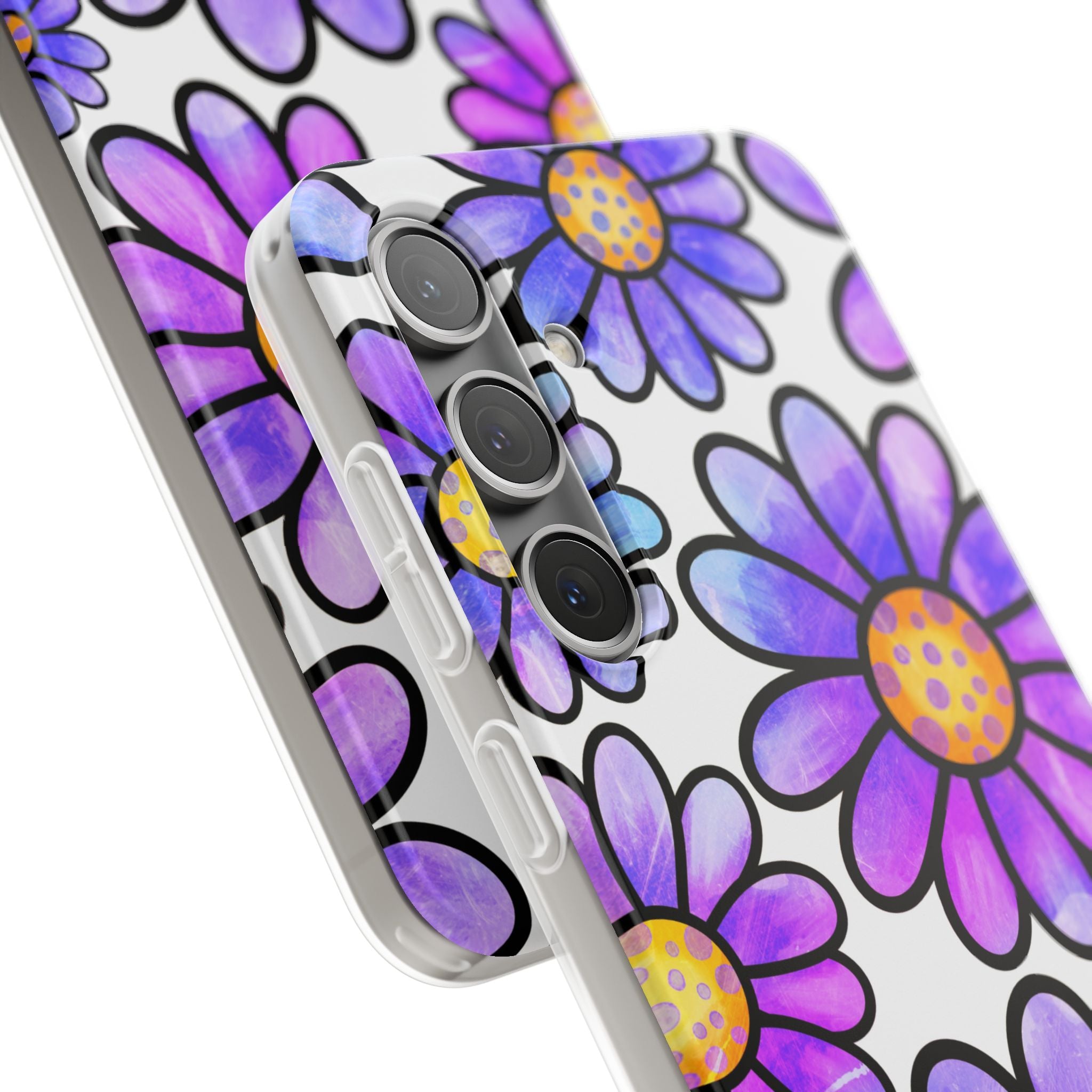 Polka Dot Blooms Samsung S24 Plus Case - Soft
