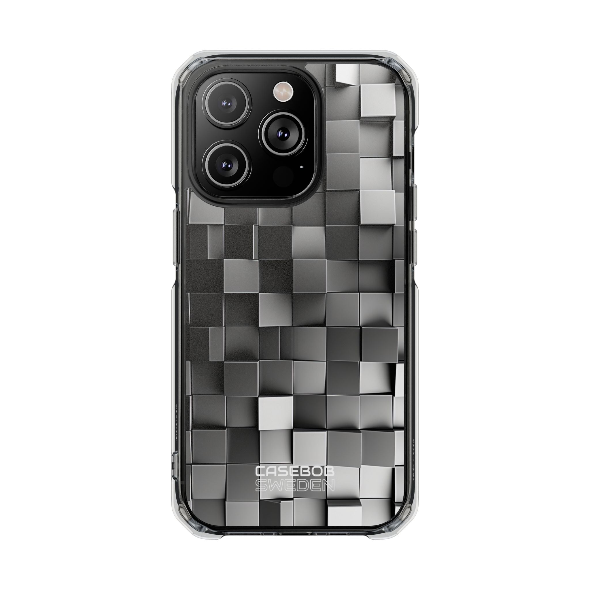 Monochrome Cube Depth iPhone 14 - Impact Clear+
