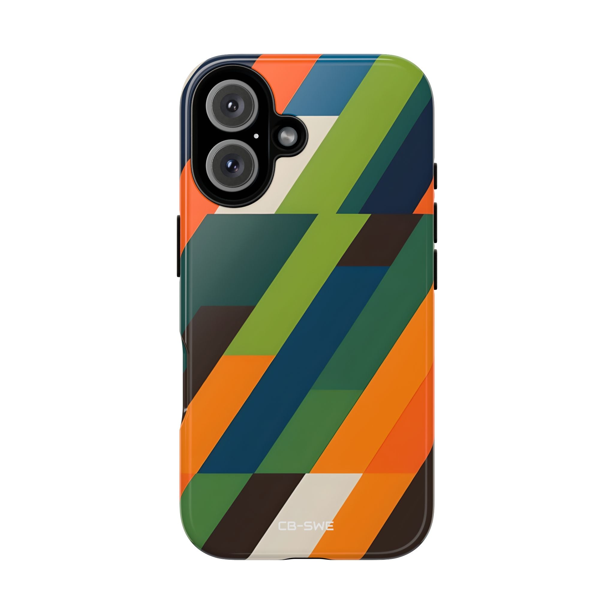 Geometric Color Intersection - iPhone Case