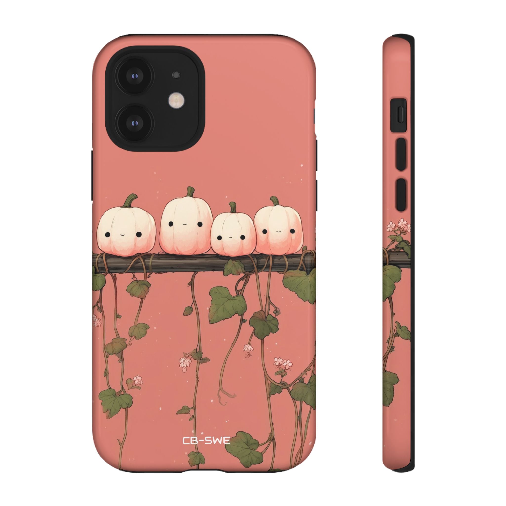 Pumpkins Greet Vines - iPhone Case