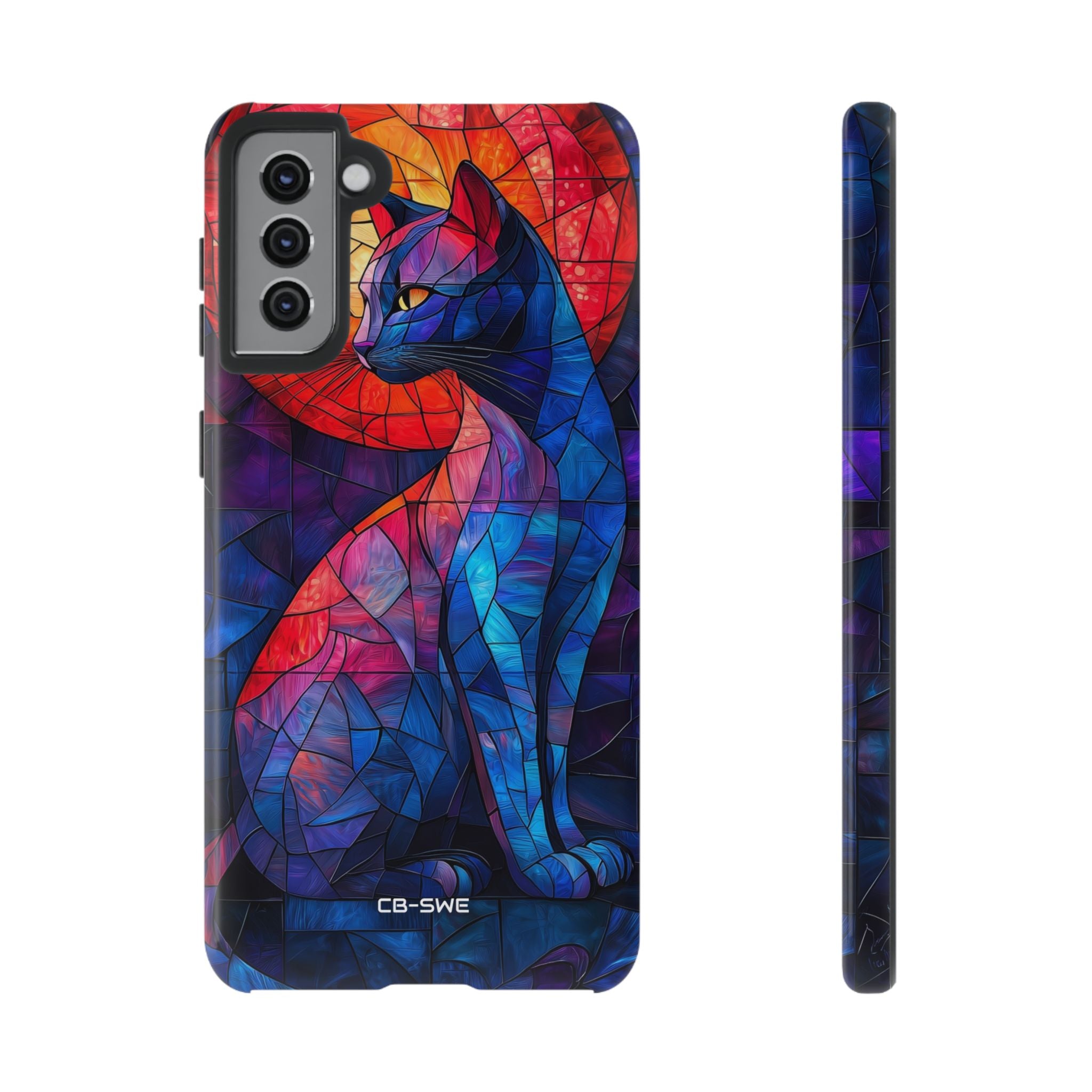 Cat Silhouettes Glow - Samsung Case