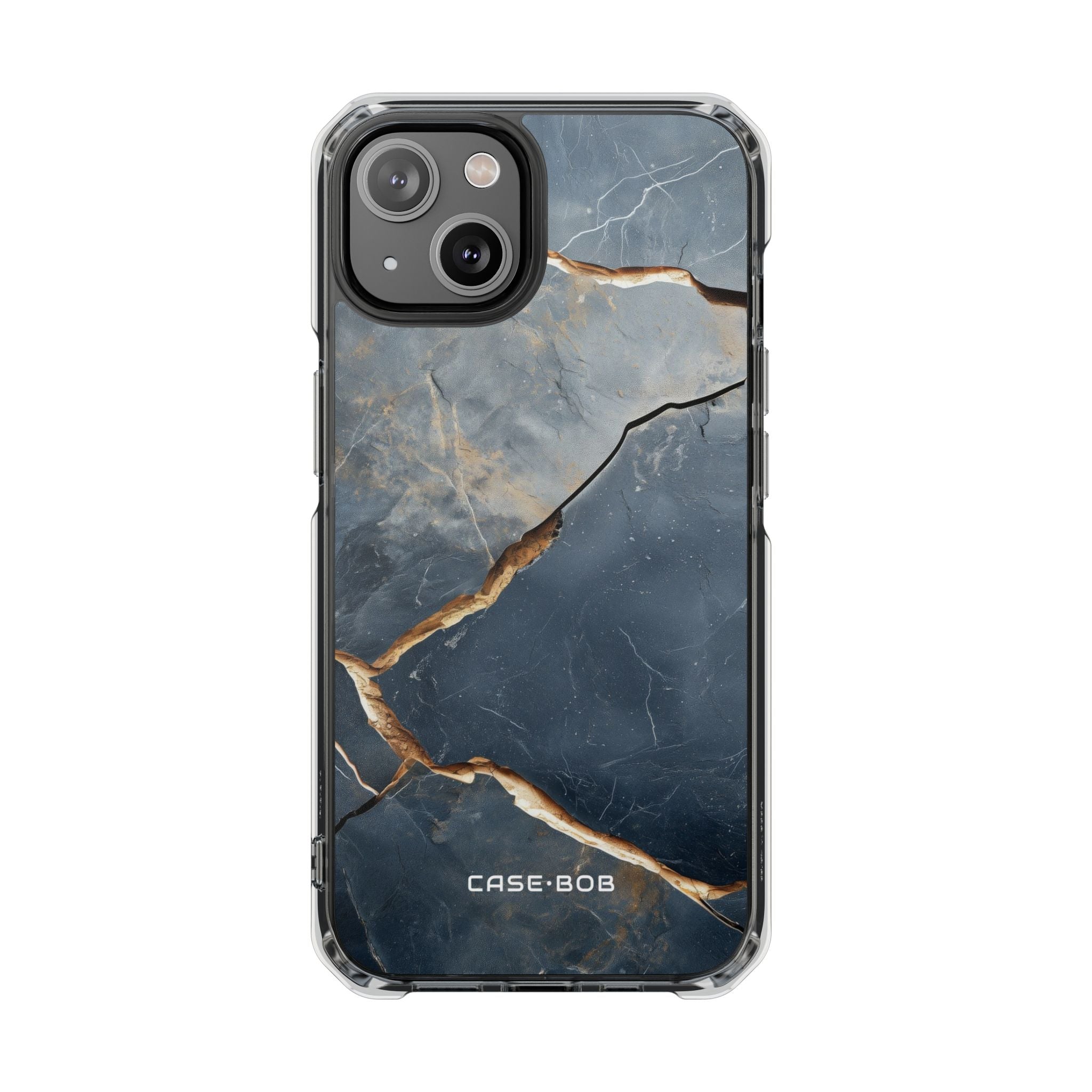 Jagged Vein Navy iPhone 14 Case - Impact