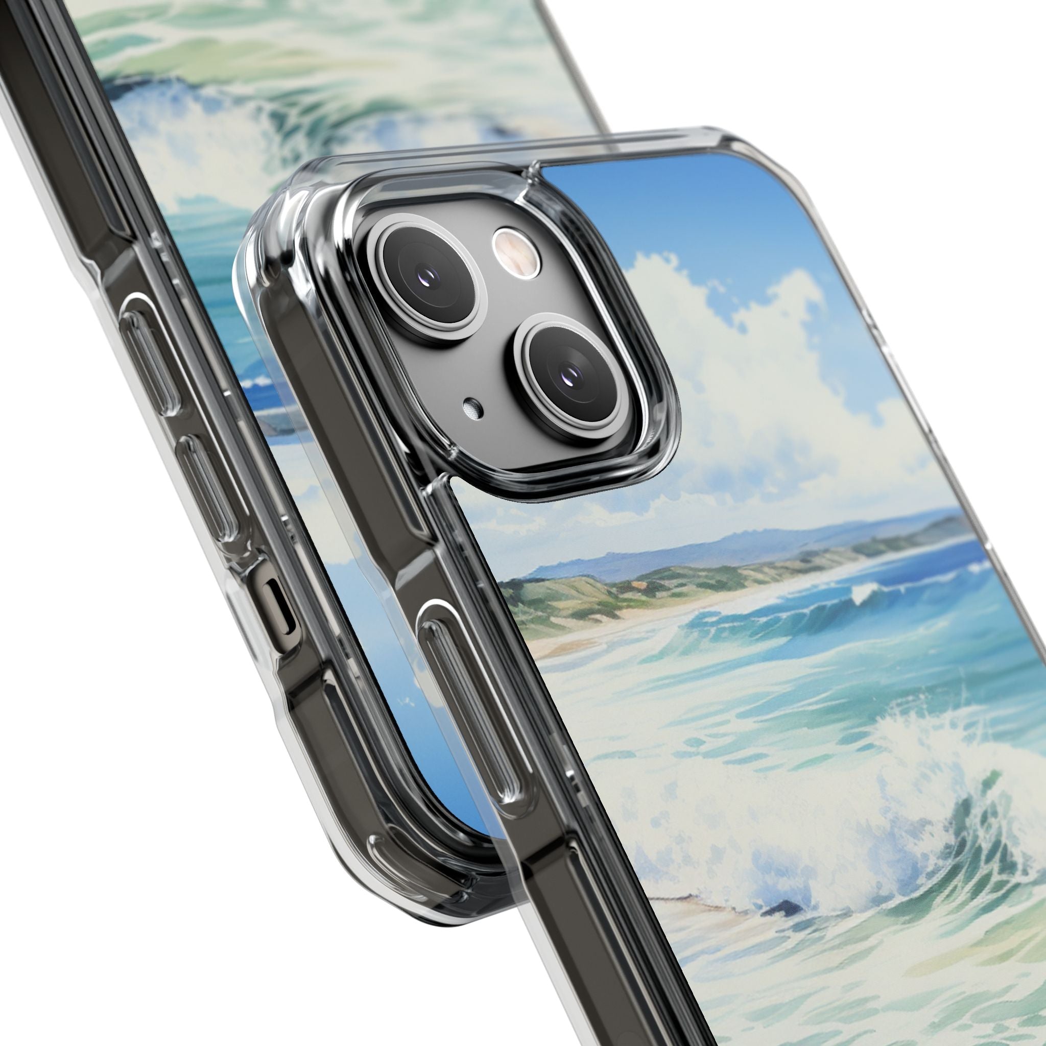 Serene Coastal Watercolors iPhone Case - Impact