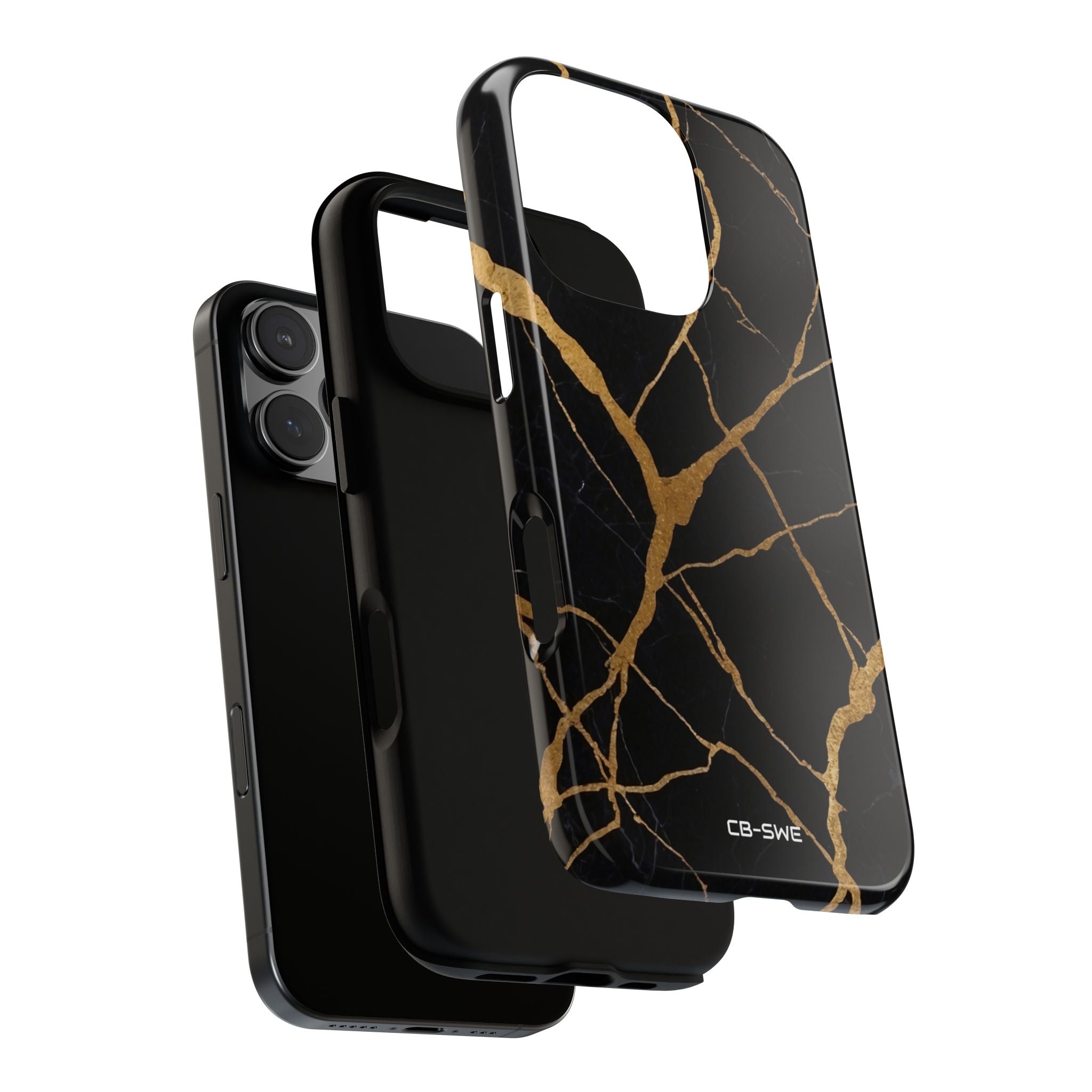 Golden Veins Twist - iPhone Case