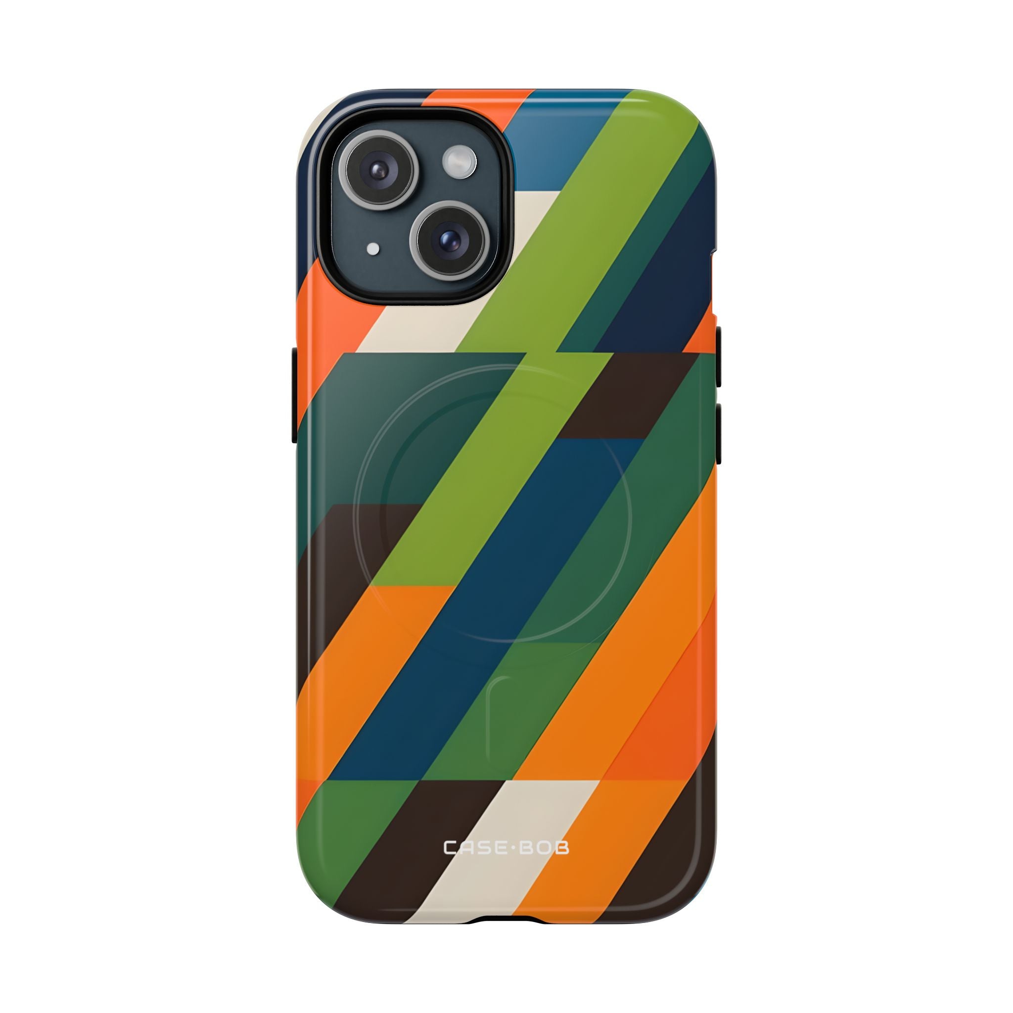 Diagonal Blaze iPhone 15 Case - Tough+