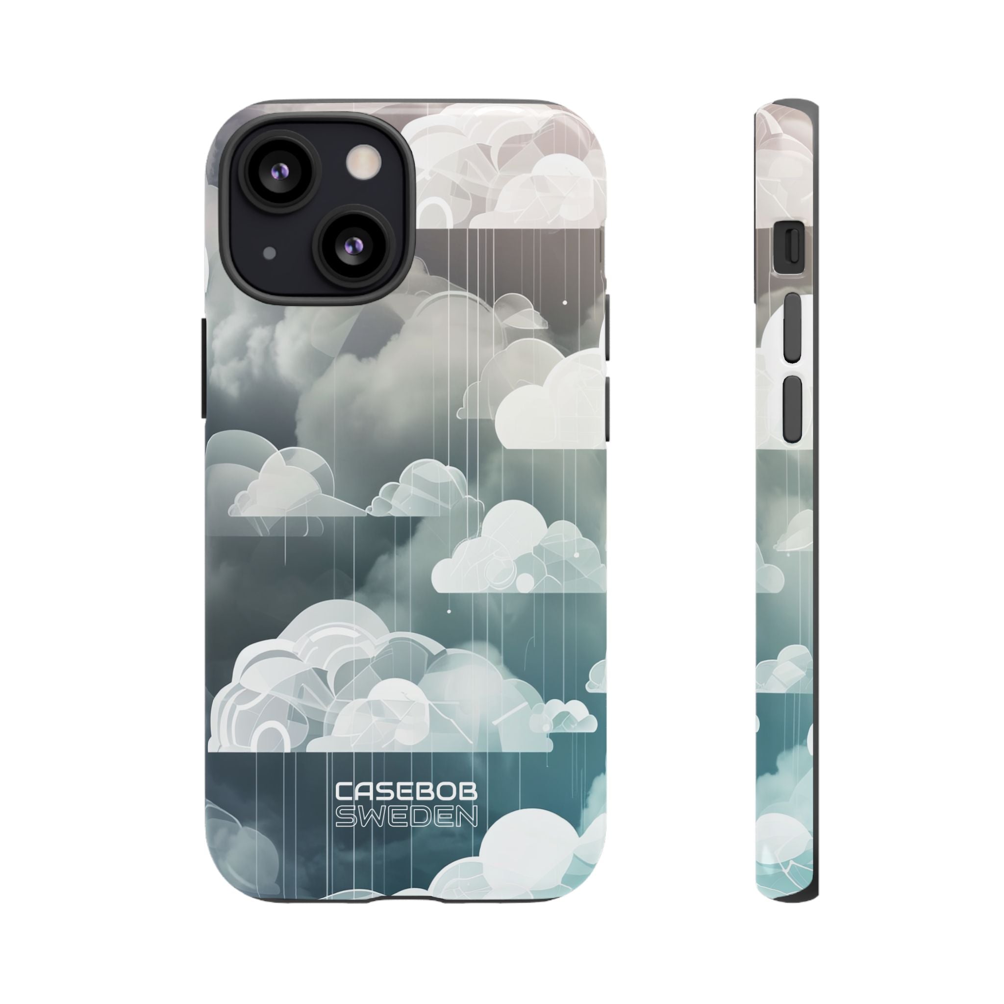 Silver Dream Clouds iPhone 13 - Tough
