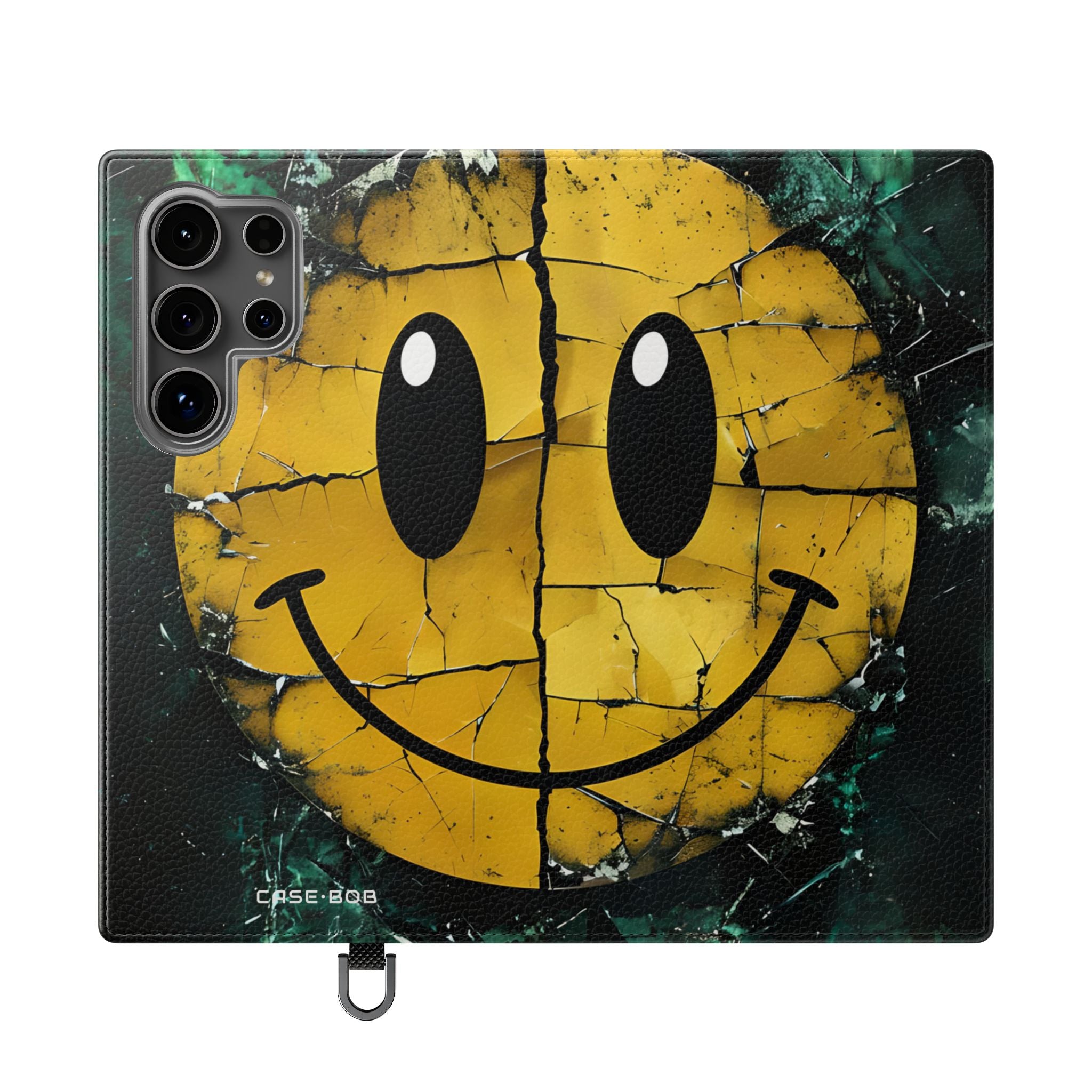 Cracked Smiley - Samsung S24 Ultra Case - Wallet