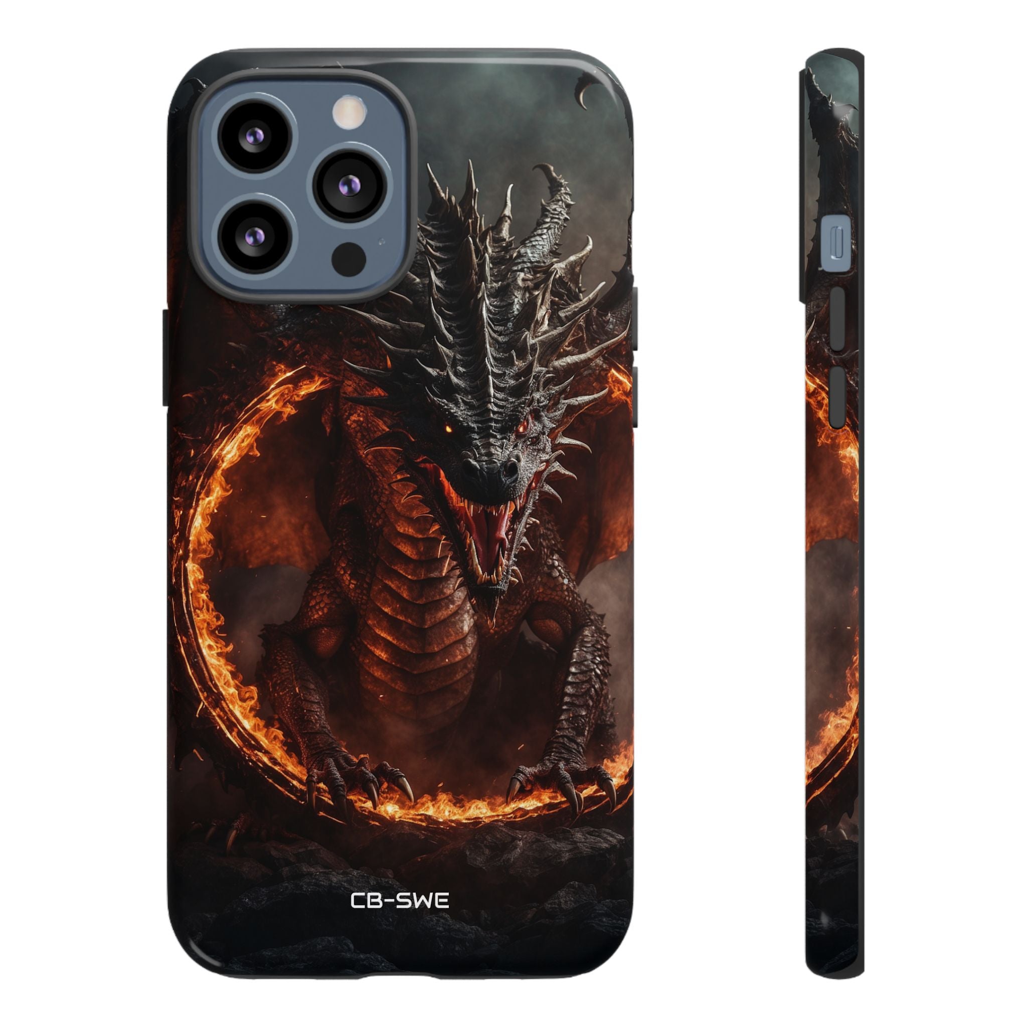 Fiery Dragon Roars - iPhone Case