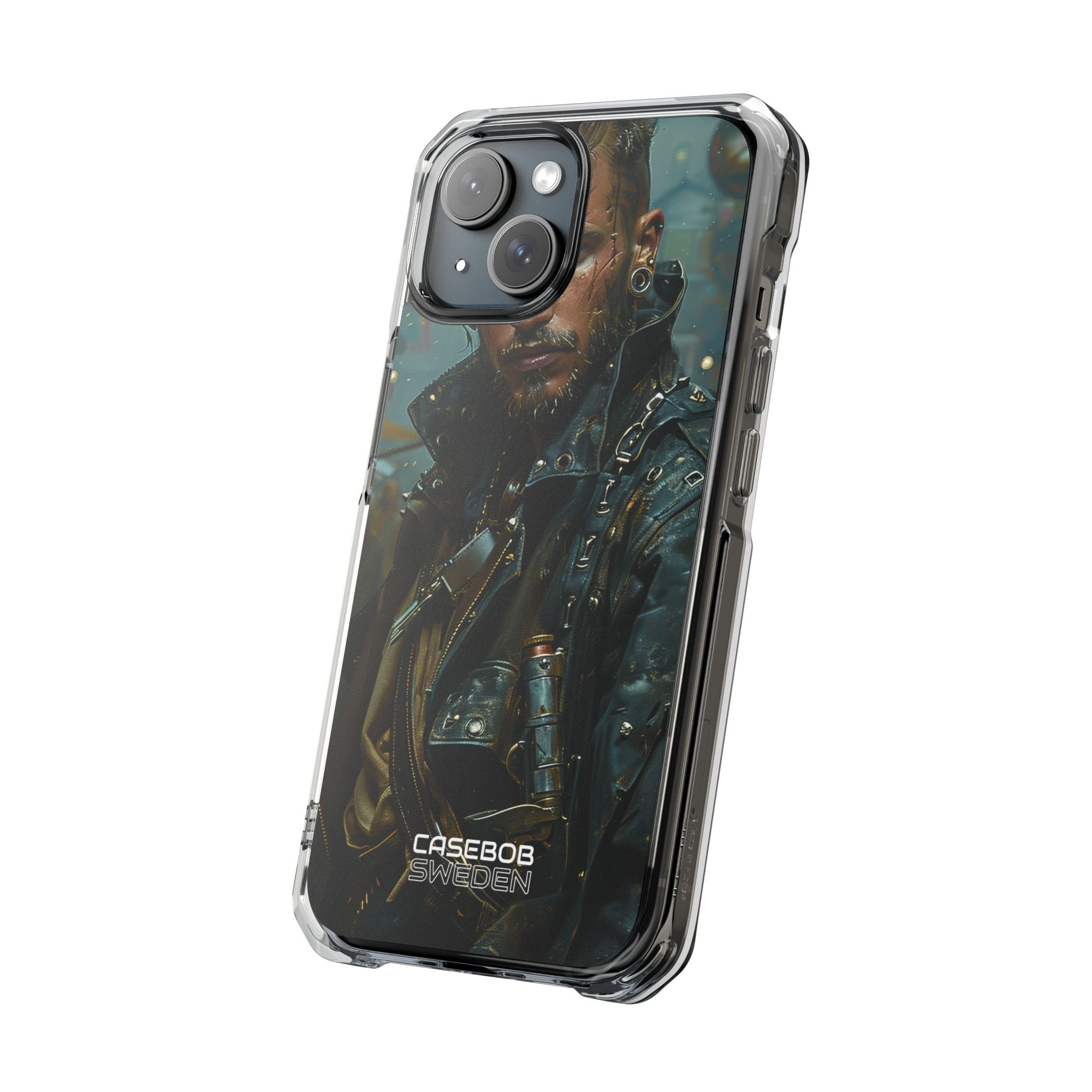 Cyber Rebel Portrait iPhone 15 - Impact Clear+